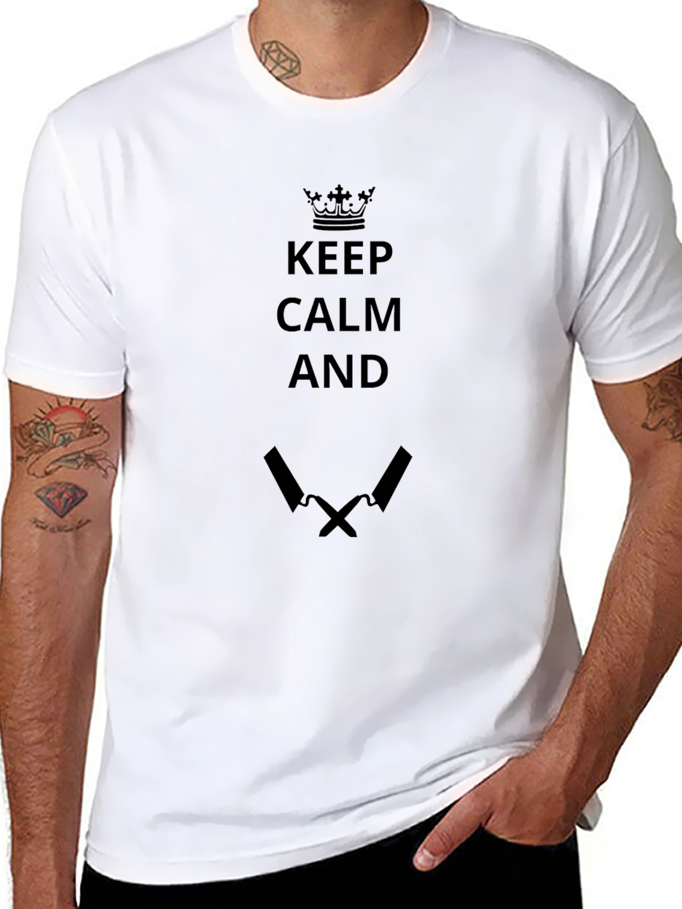 Keep Calm and Butcher Black T-Shirt