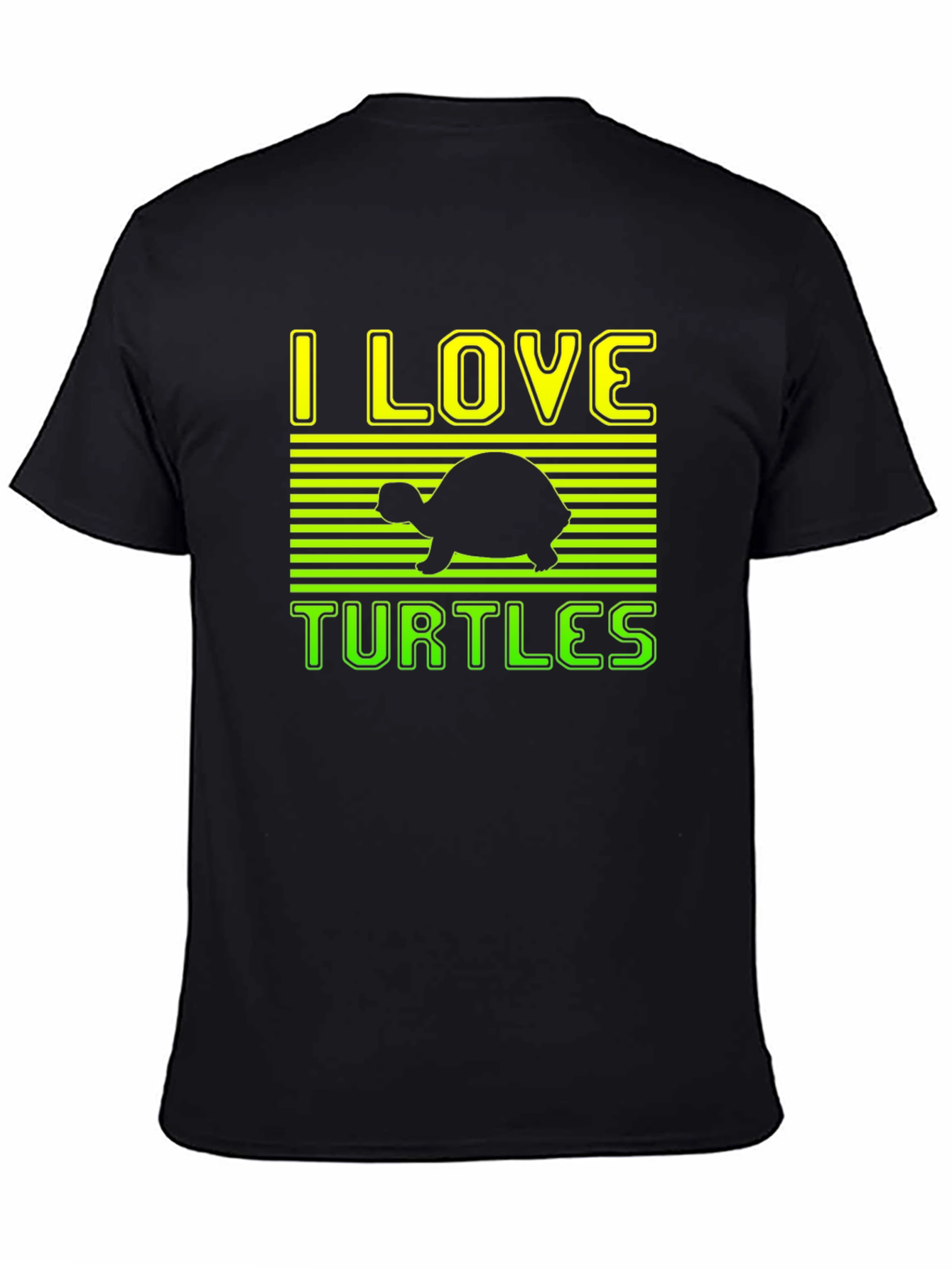 I Love Turtles Graphic Tee - Soft Cotton Blend