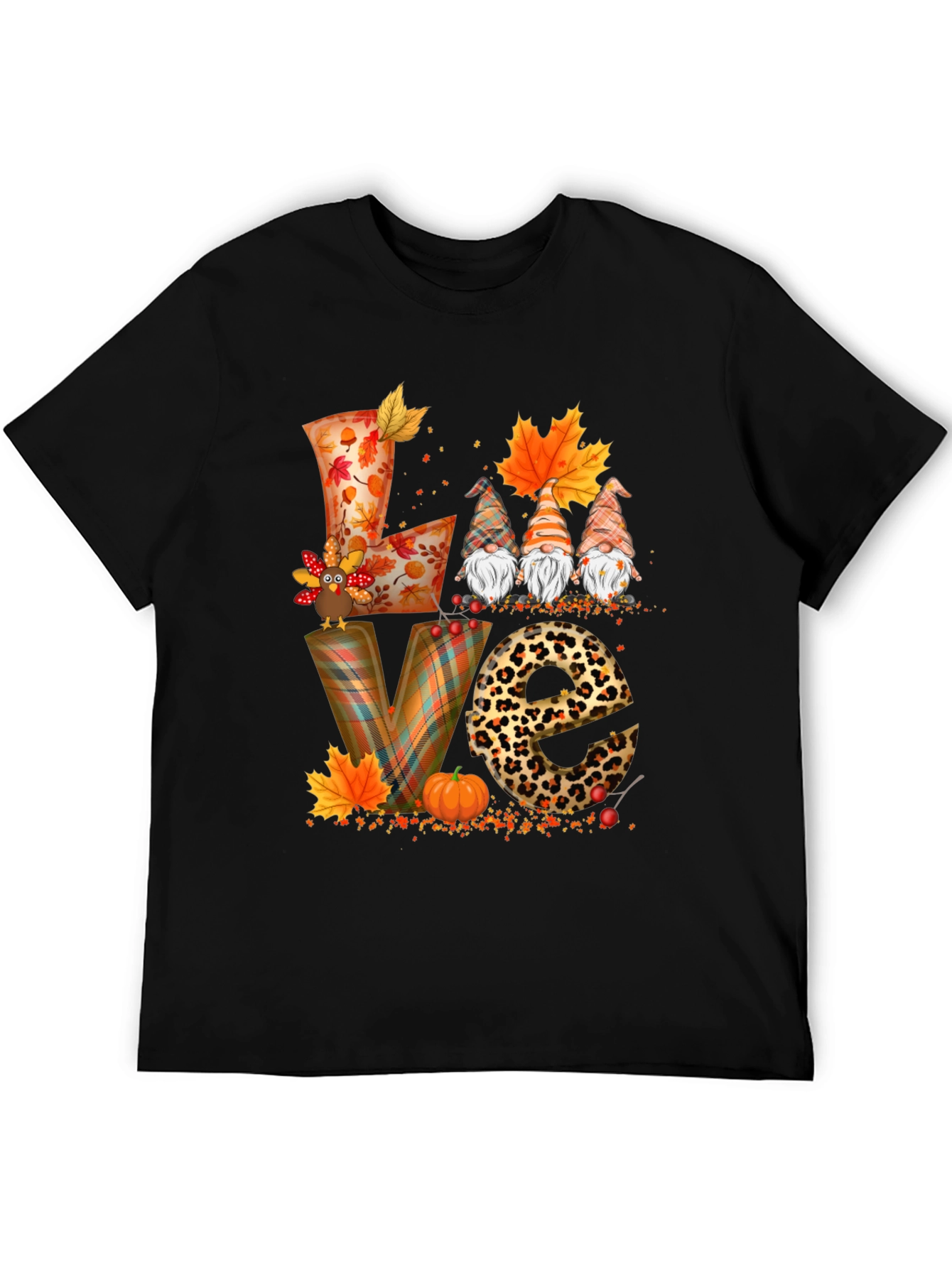 Fall LOVE T-Shirt with Gnomes and Autumn Designs