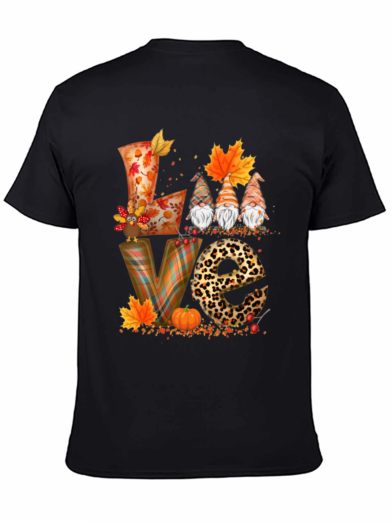 Fall LOVE T-Shirt with Gnomes and Autumn Designs