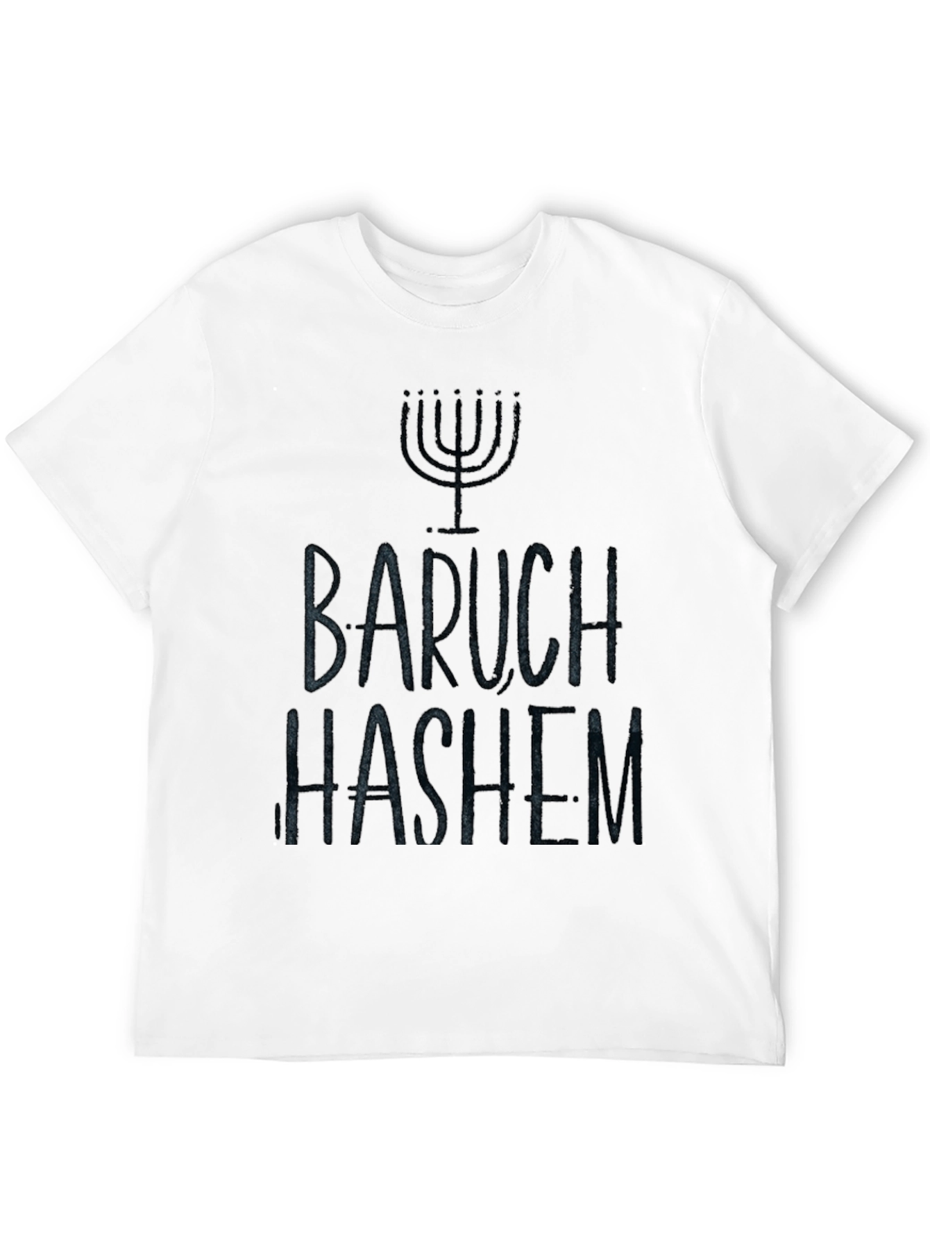 Baruch Hashem Menorah T-Shirt