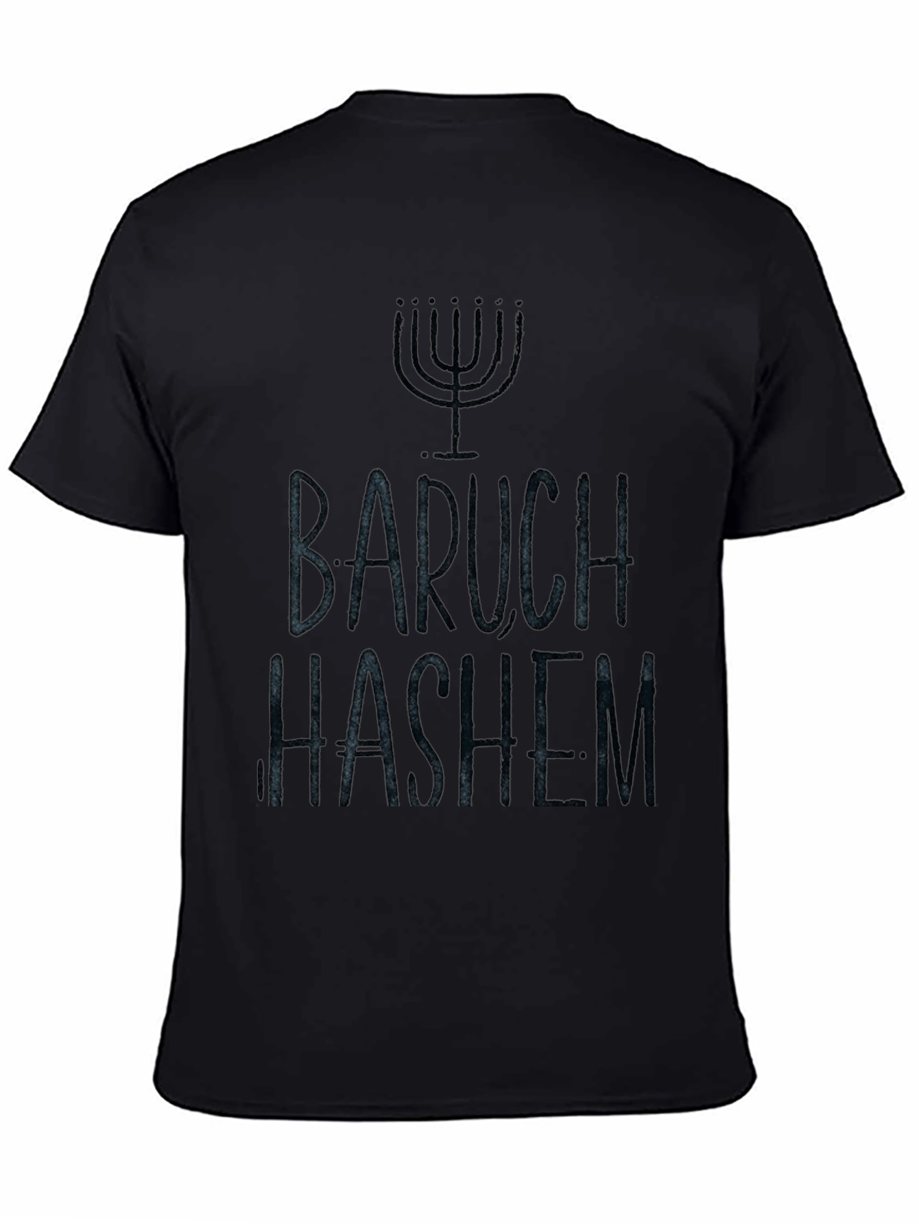 Baruch Hashem Menorah T-Shirt