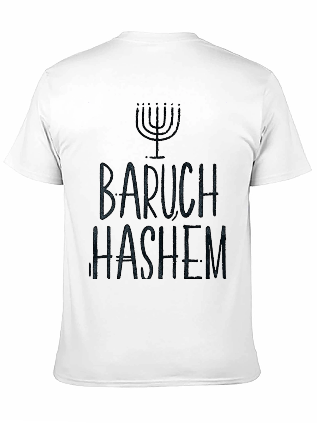 Baruch Hashem Menorah T-Shirt