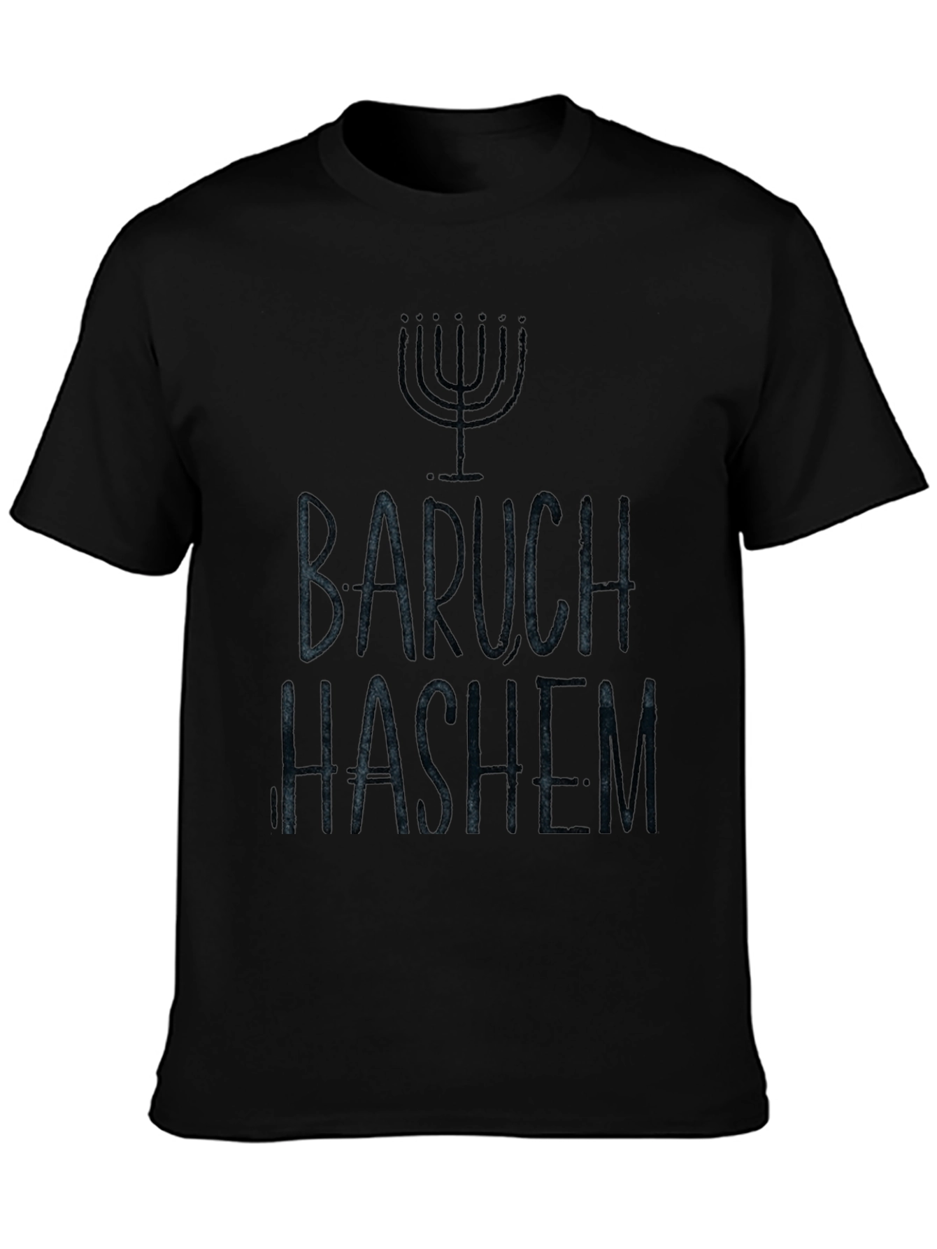 Baruch Hashem Menorah T-Shirt