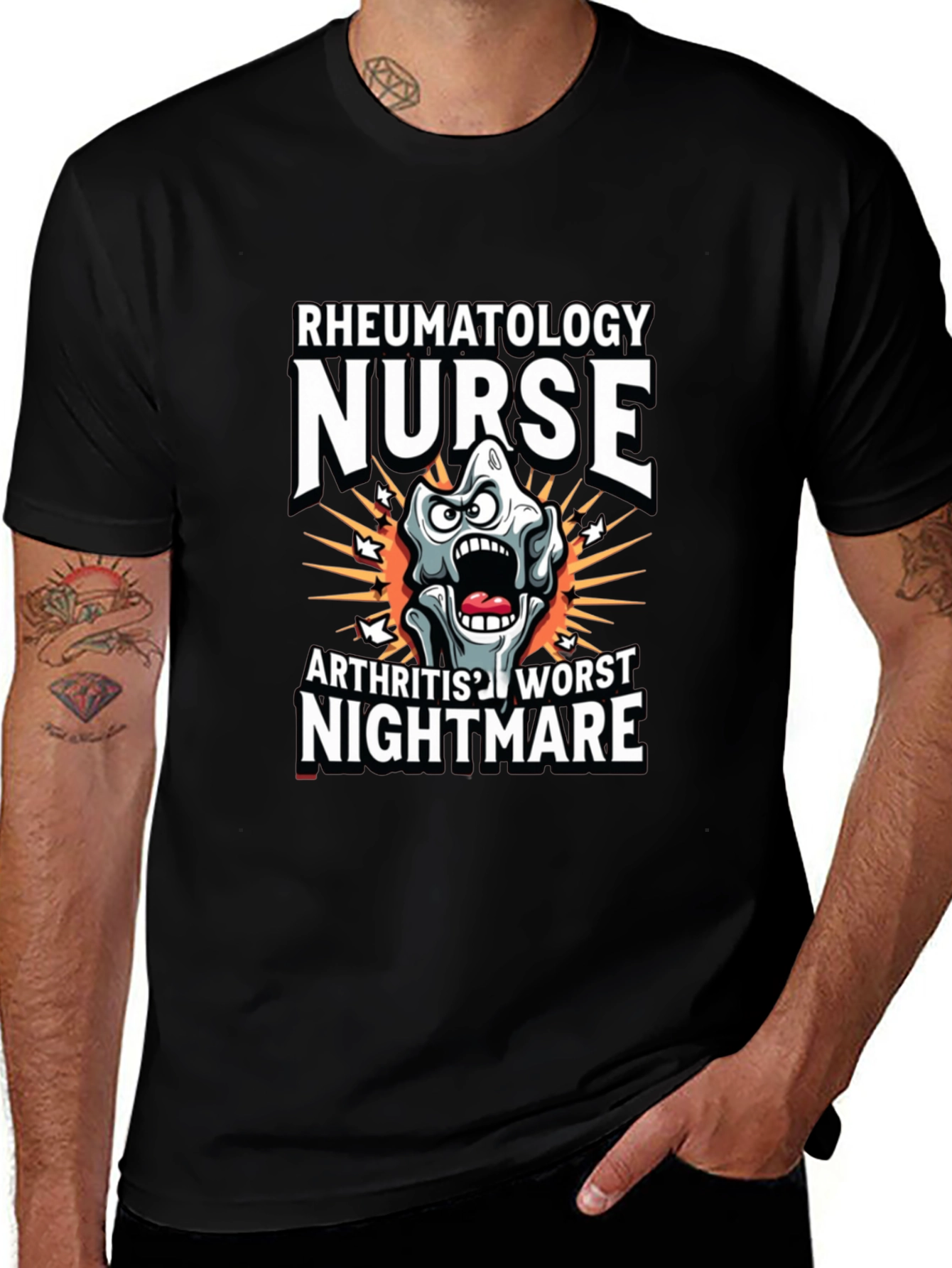 Rheumatology Nurse T-Shirt Arthritis Nightmare
