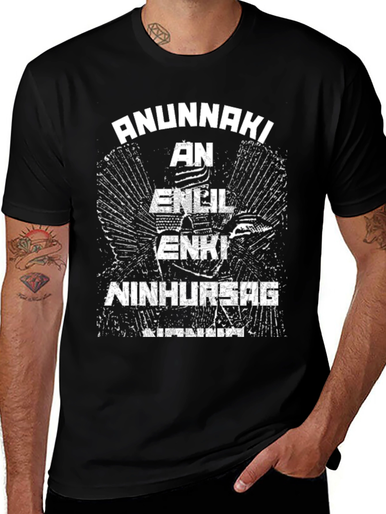 Anunnaki Graphic T-Shirt - Sumerian Gods Tee