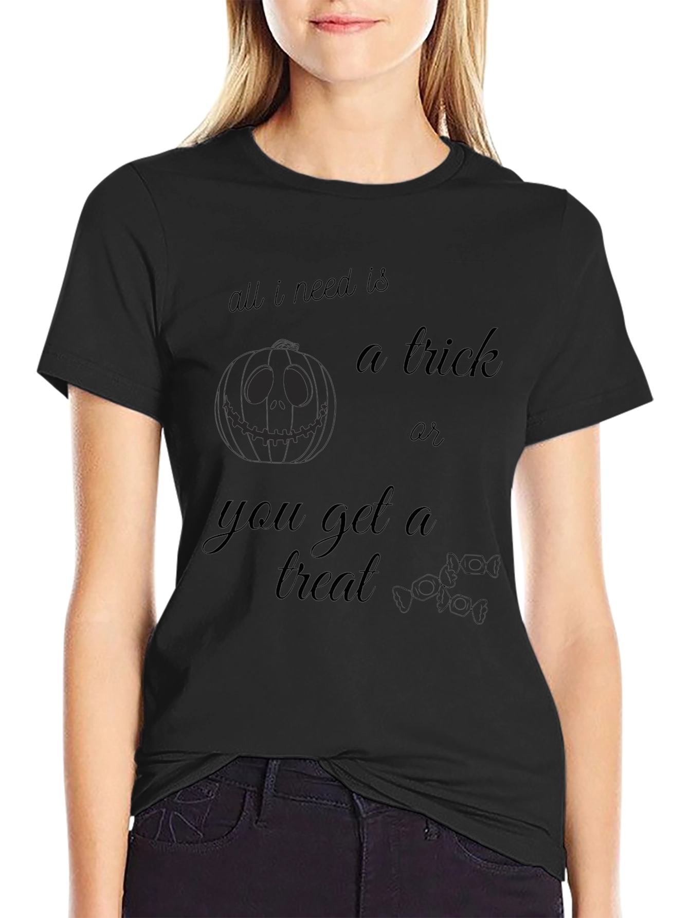 Halloween Trick or Treat Graphic Tee