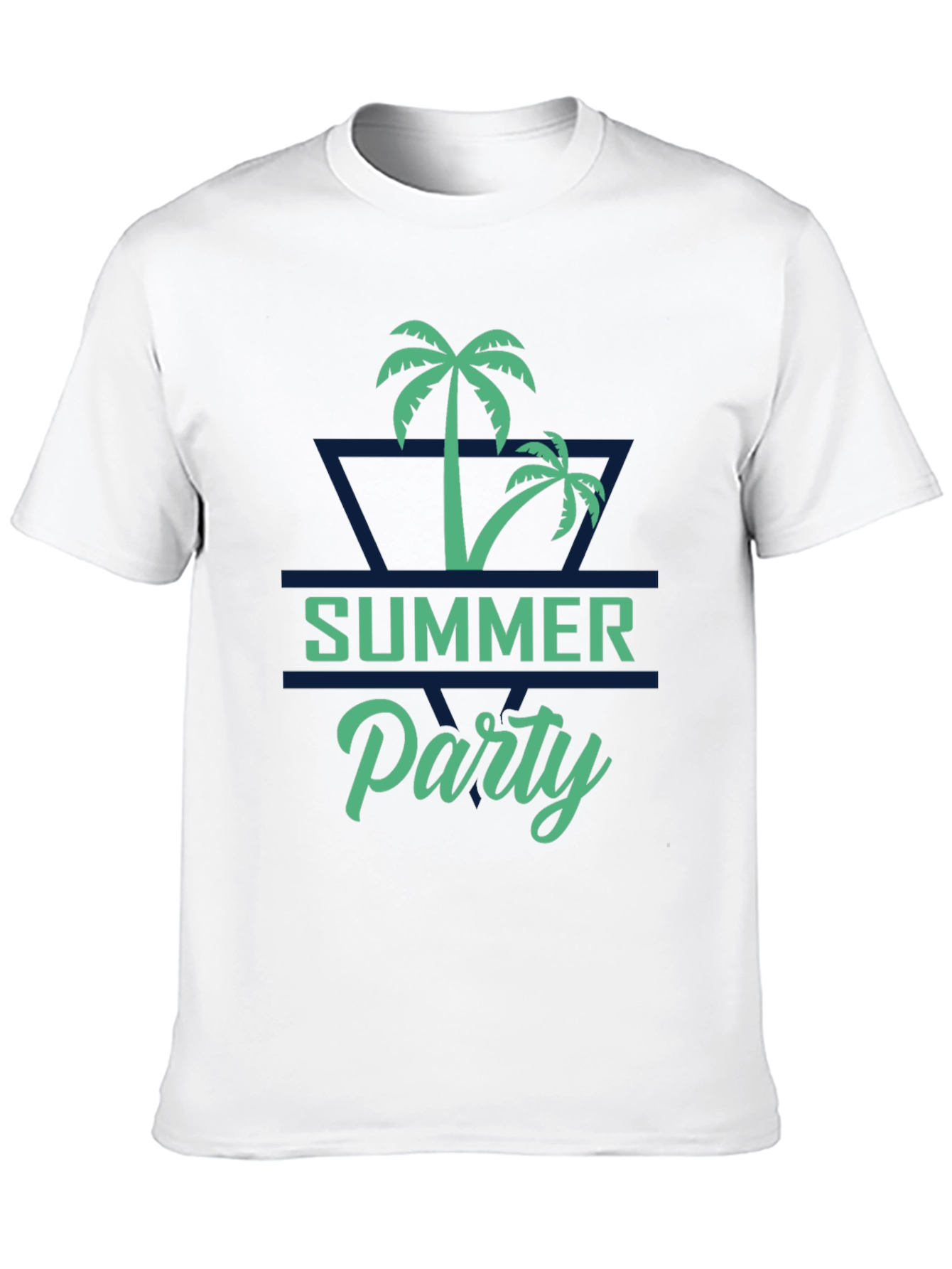 Summer Party Palm Tree Graphic T-Shirt