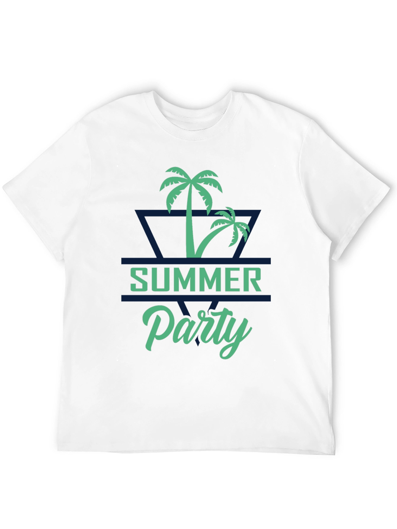 Summer Party Palm Tree Graphic T-Shirt