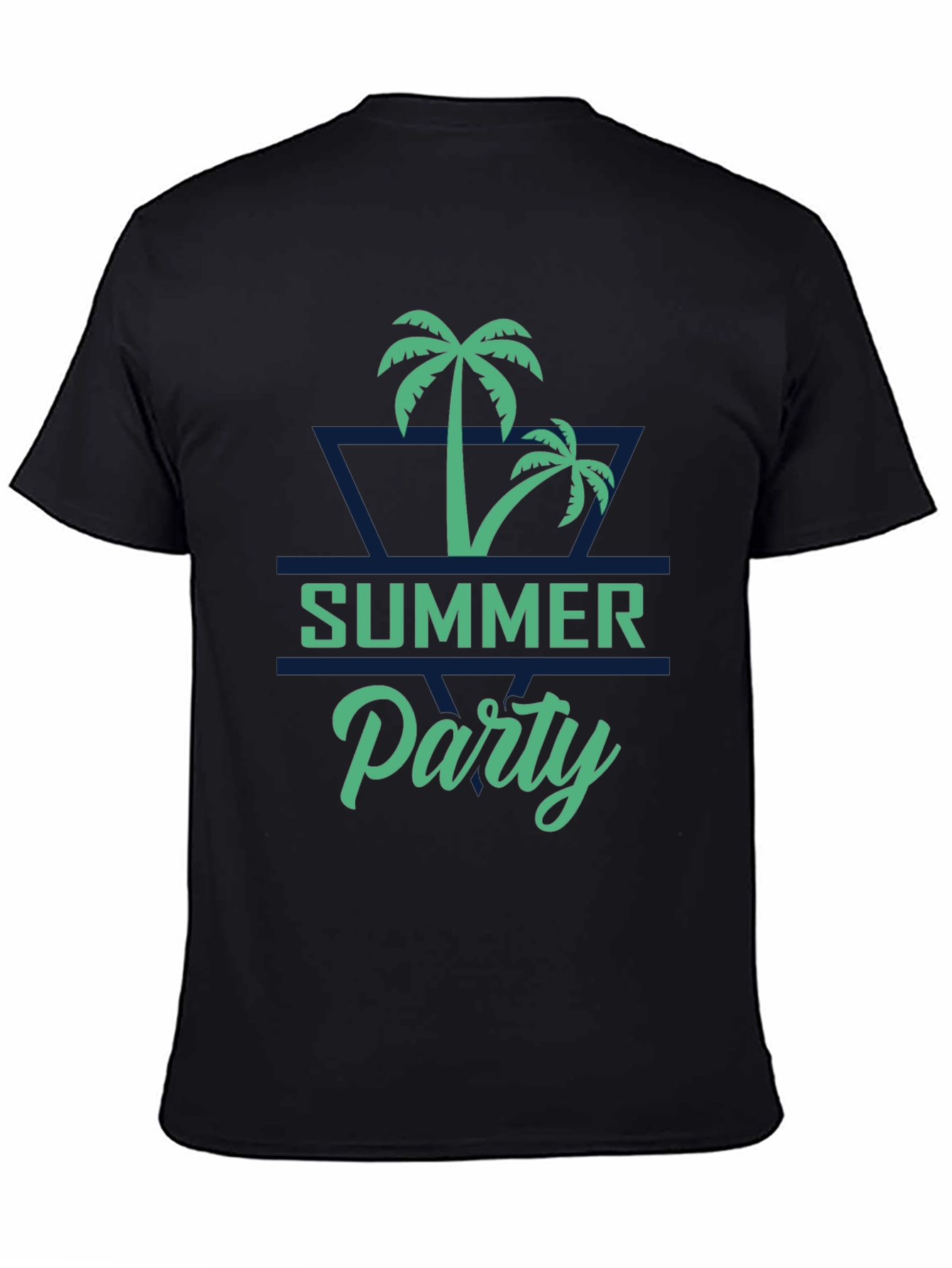 Summer Party Palm Tree Graphic T-Shirt