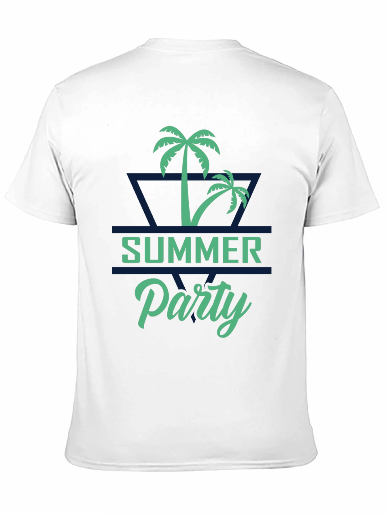 Summer Party Palm Tree Graphic T-Shirt