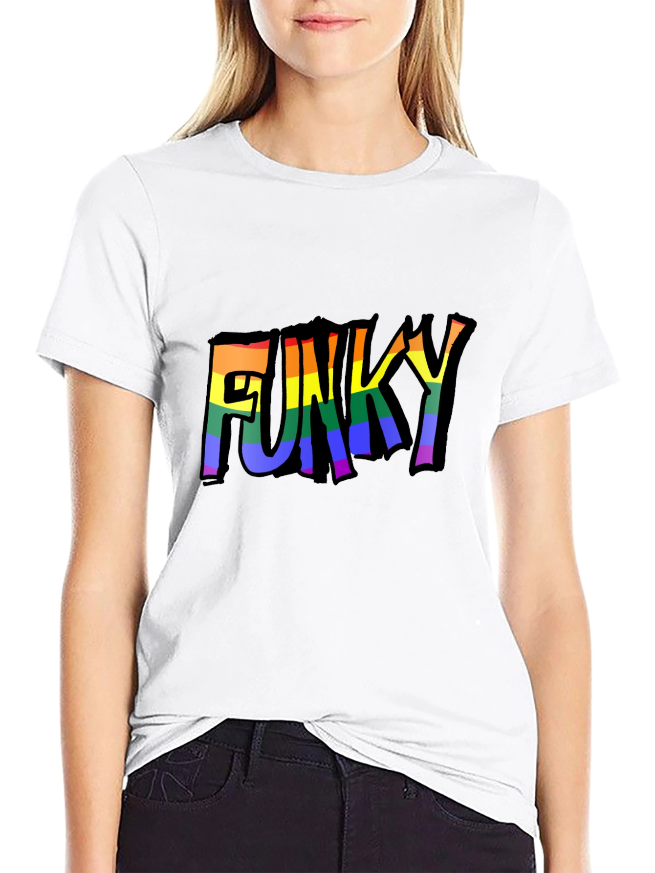 Funky Rainbow Graphic Tee