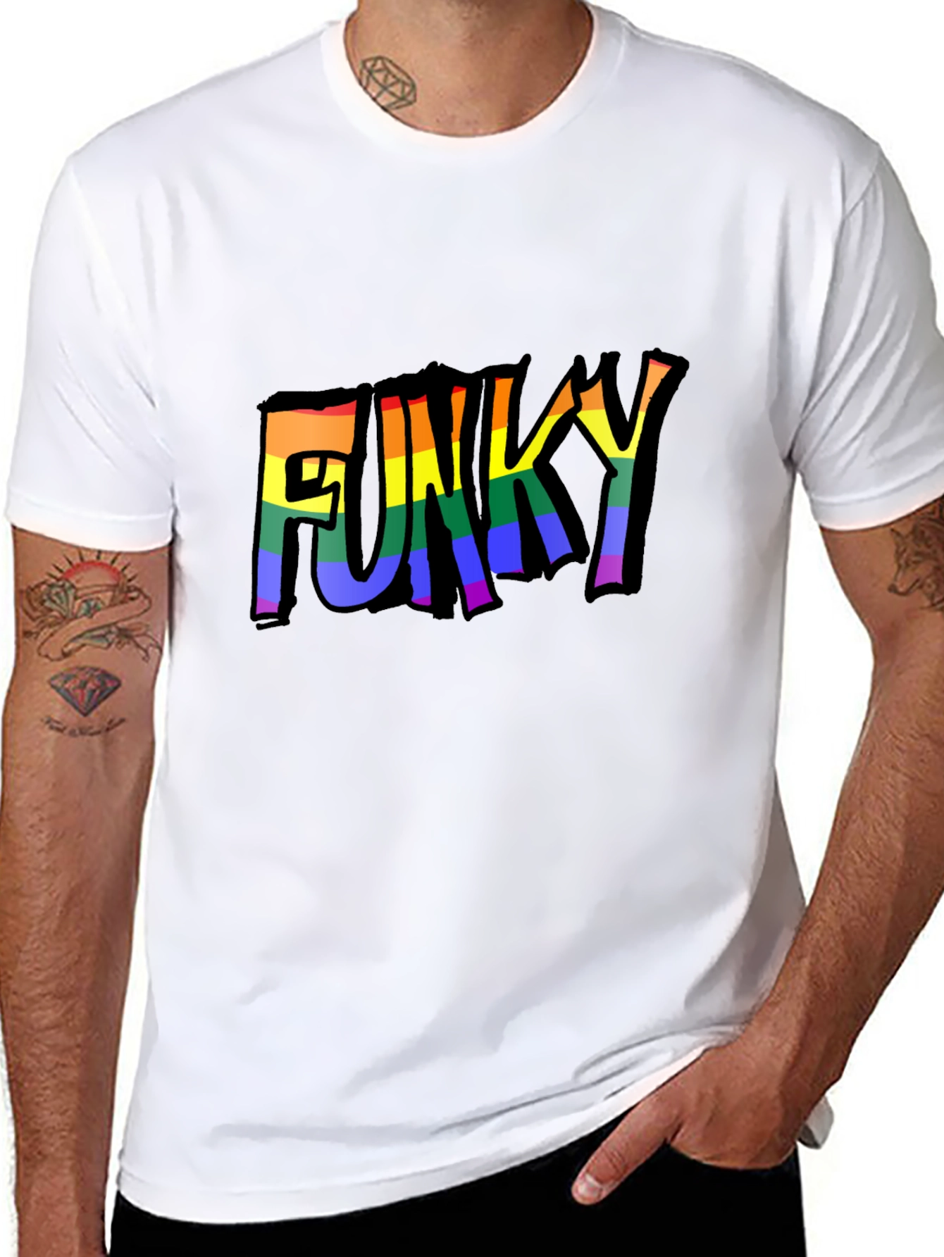 Funky Rainbow Graphic Tee
