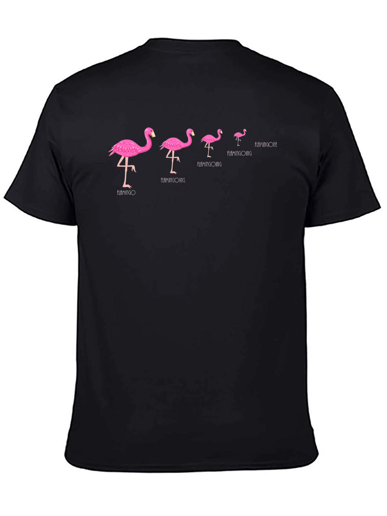 Flamingo Evolution Black T-Shirt