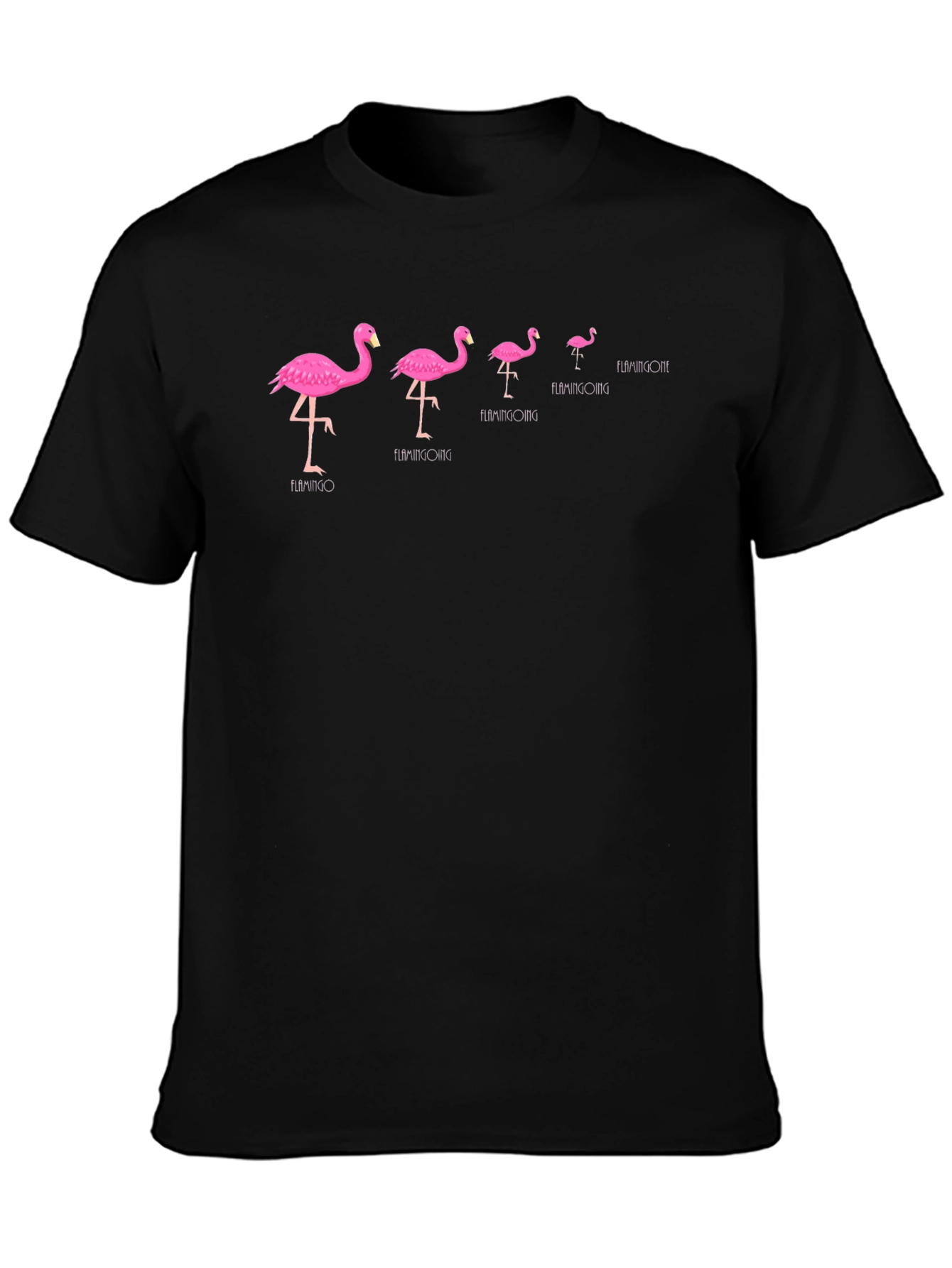 Flamingo Evolution Black T-Shirt