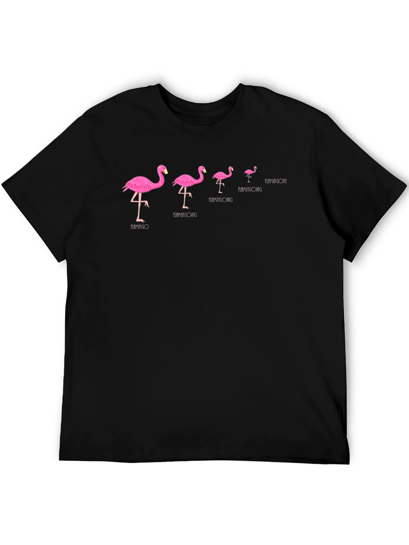 Flamingo Evolution Black T-Shirt