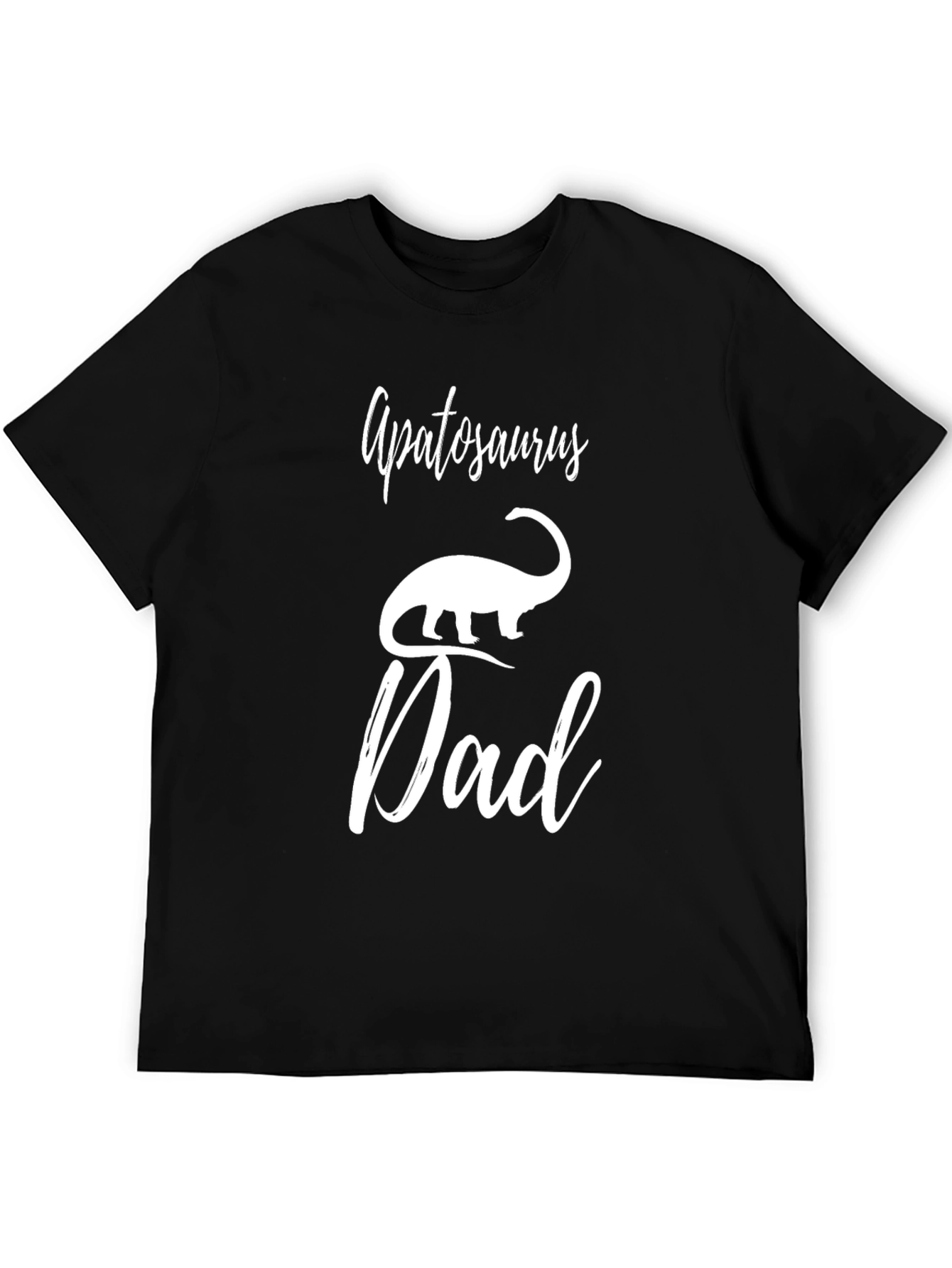 Apatosaurus Dad T-Shirt - Dinosaur Lover Fathers Day Tee