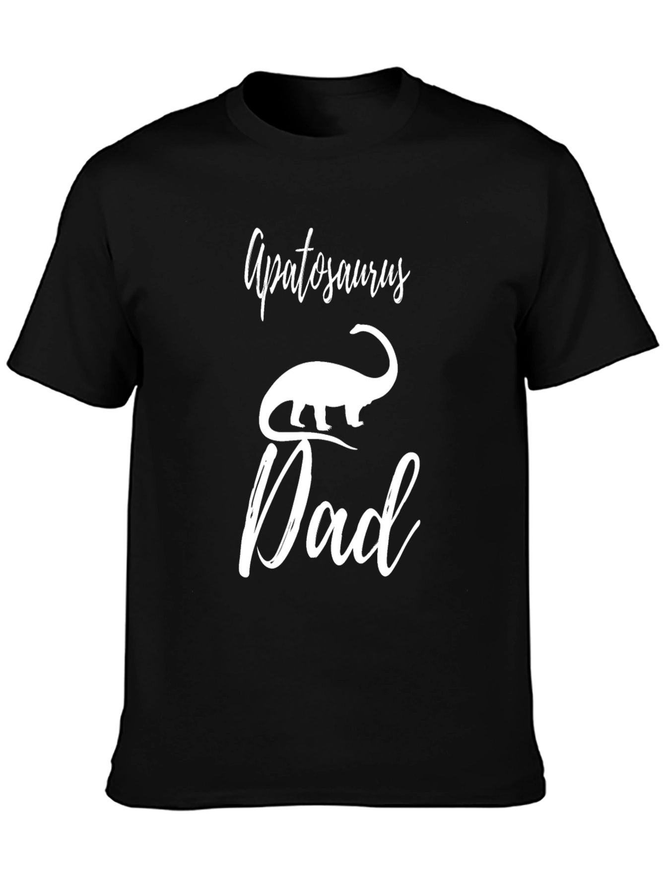 Apatosaurus Dad T-Shirt - Dinosaur Lover Fathers Day Tee