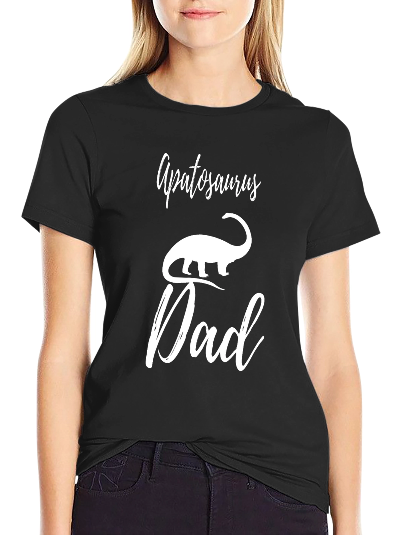 Apatosaurus Dad T-Shirt - Dinosaur Lover Fathers Day Tee