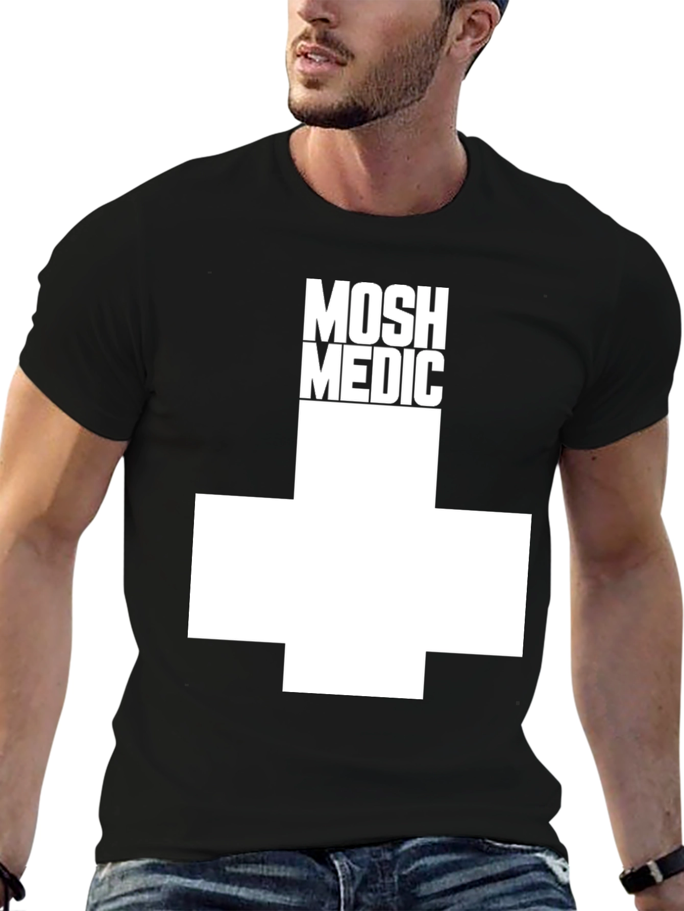 Mosh Medic Graphic T-Shirt - Black Cotton Tee