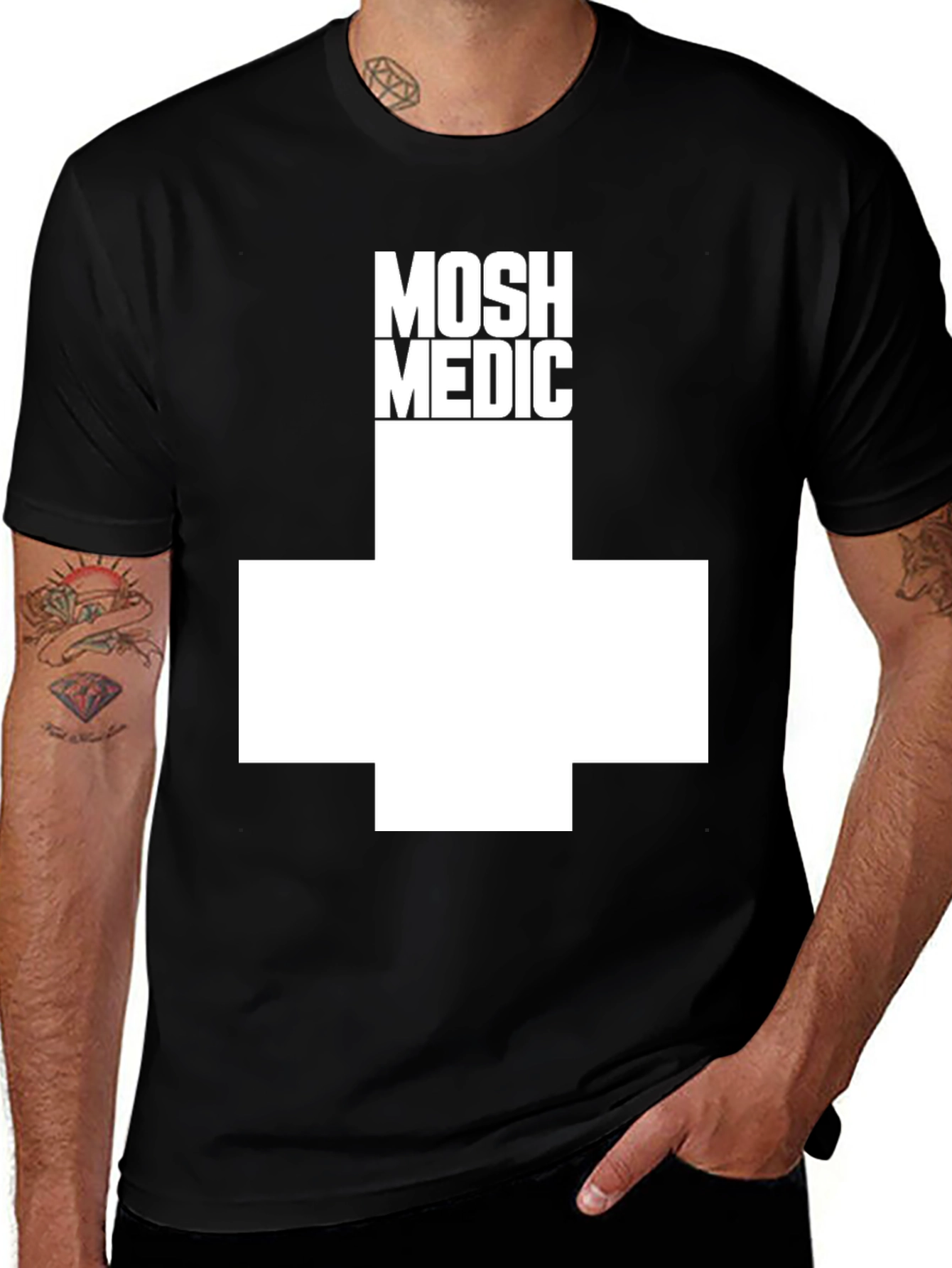 Mosh Medic Graphic T-Shirt - Black Cotton Tee