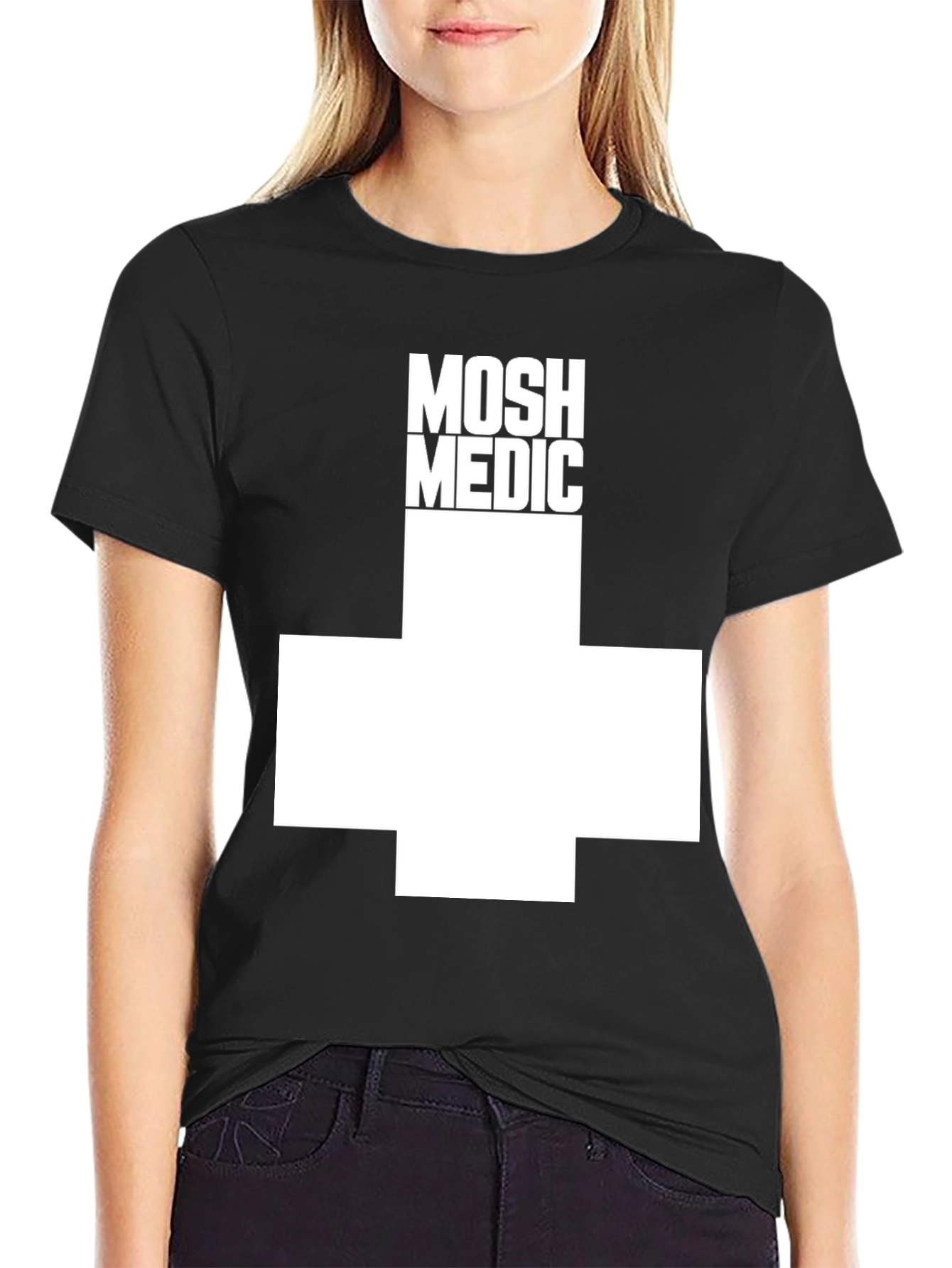 Mosh Medic Graphic T-Shirt - Black Cotton Tee