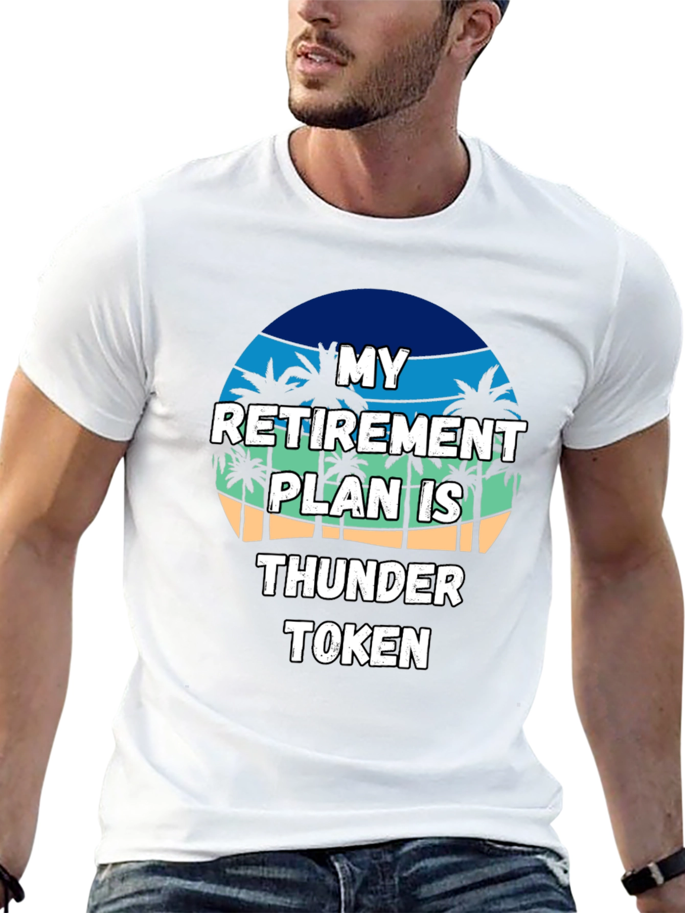 Retirement Plan Thunder Token Black T-Shirt