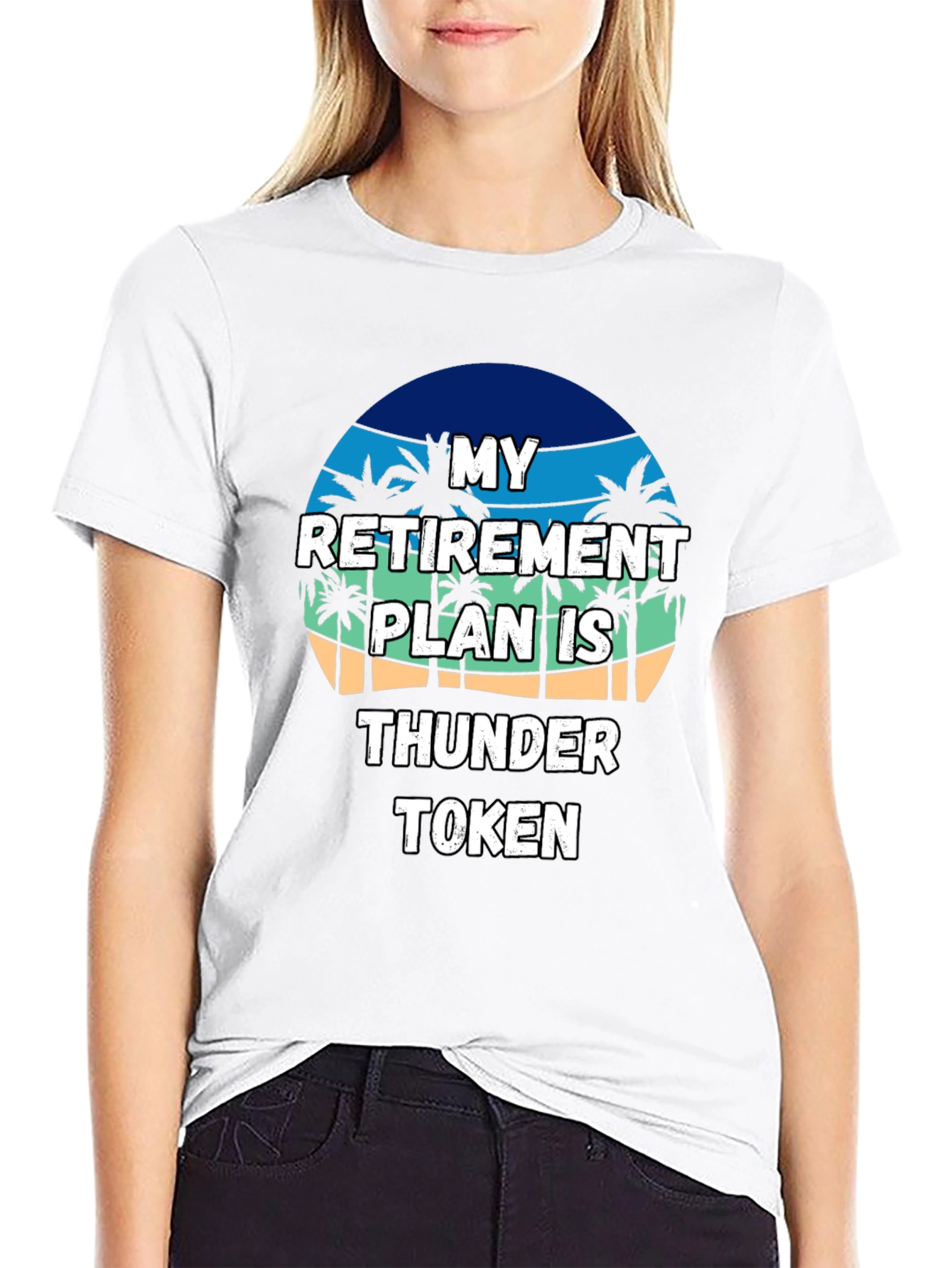 Retirement Plan Thunder Token Black T-Shirt