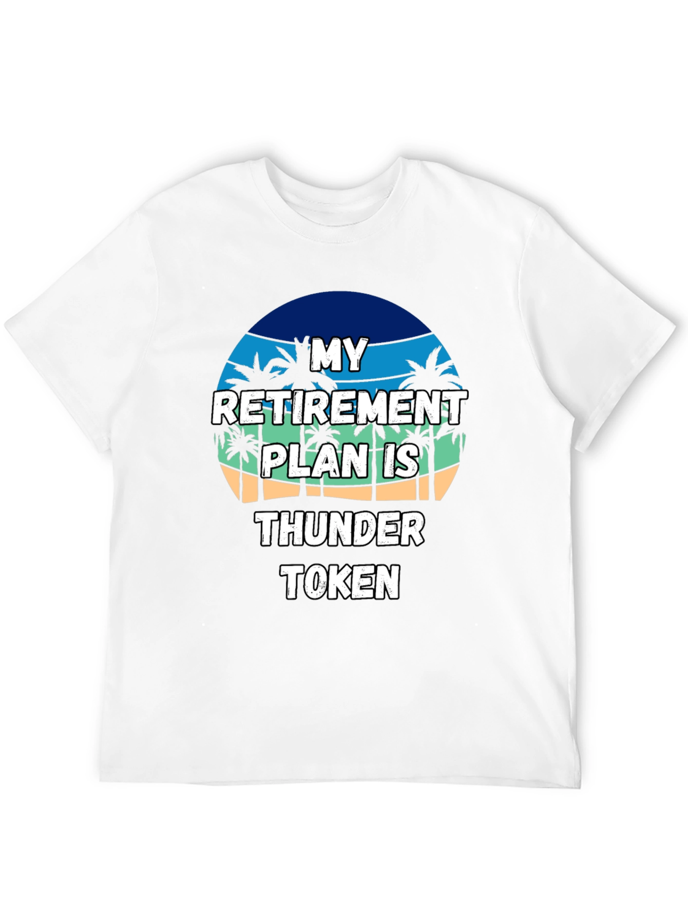 Retirement Plan Thunder Token Black T-Shirt