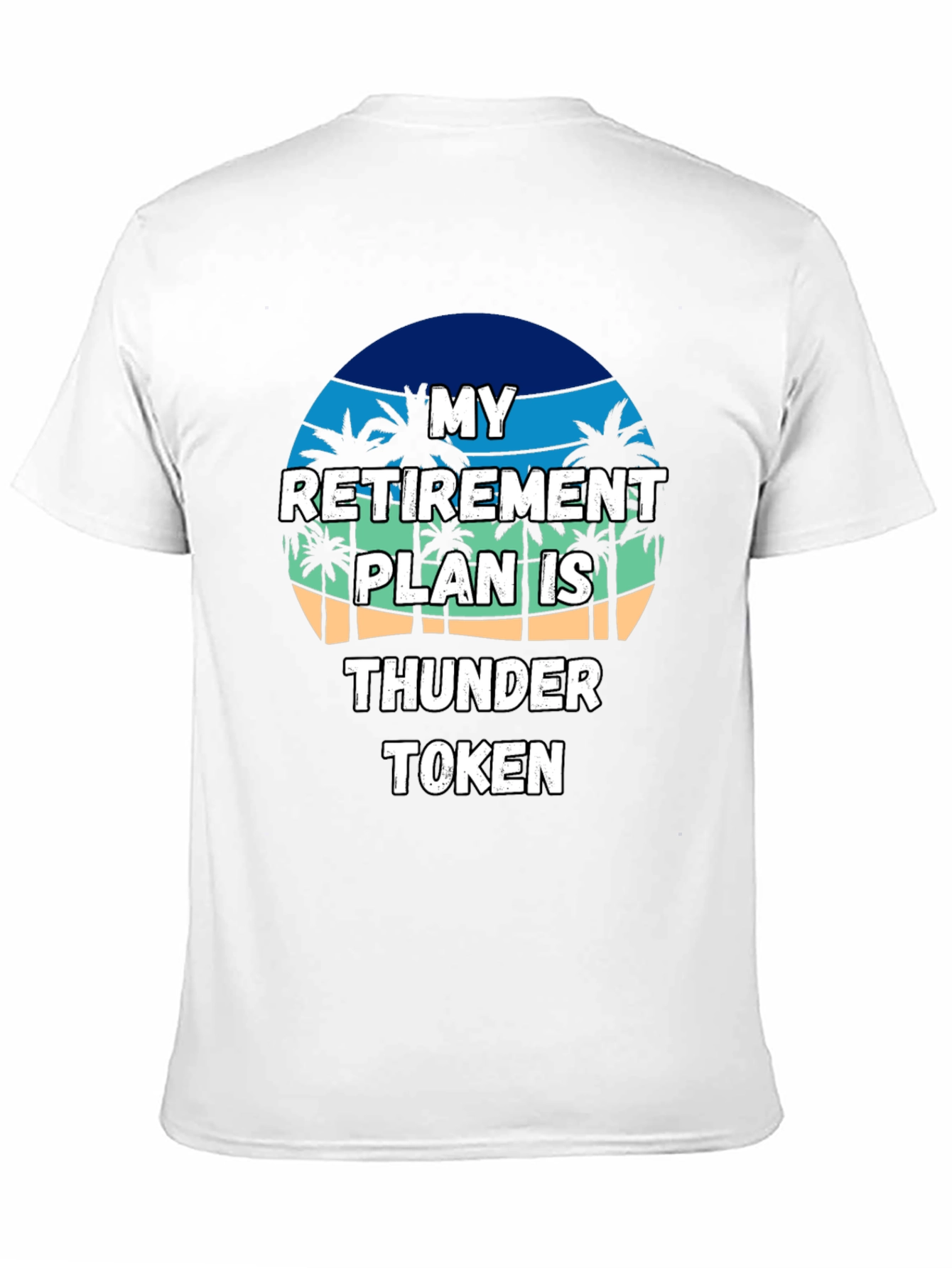 Retirement Plan Thunder Token Black T-Shirt
