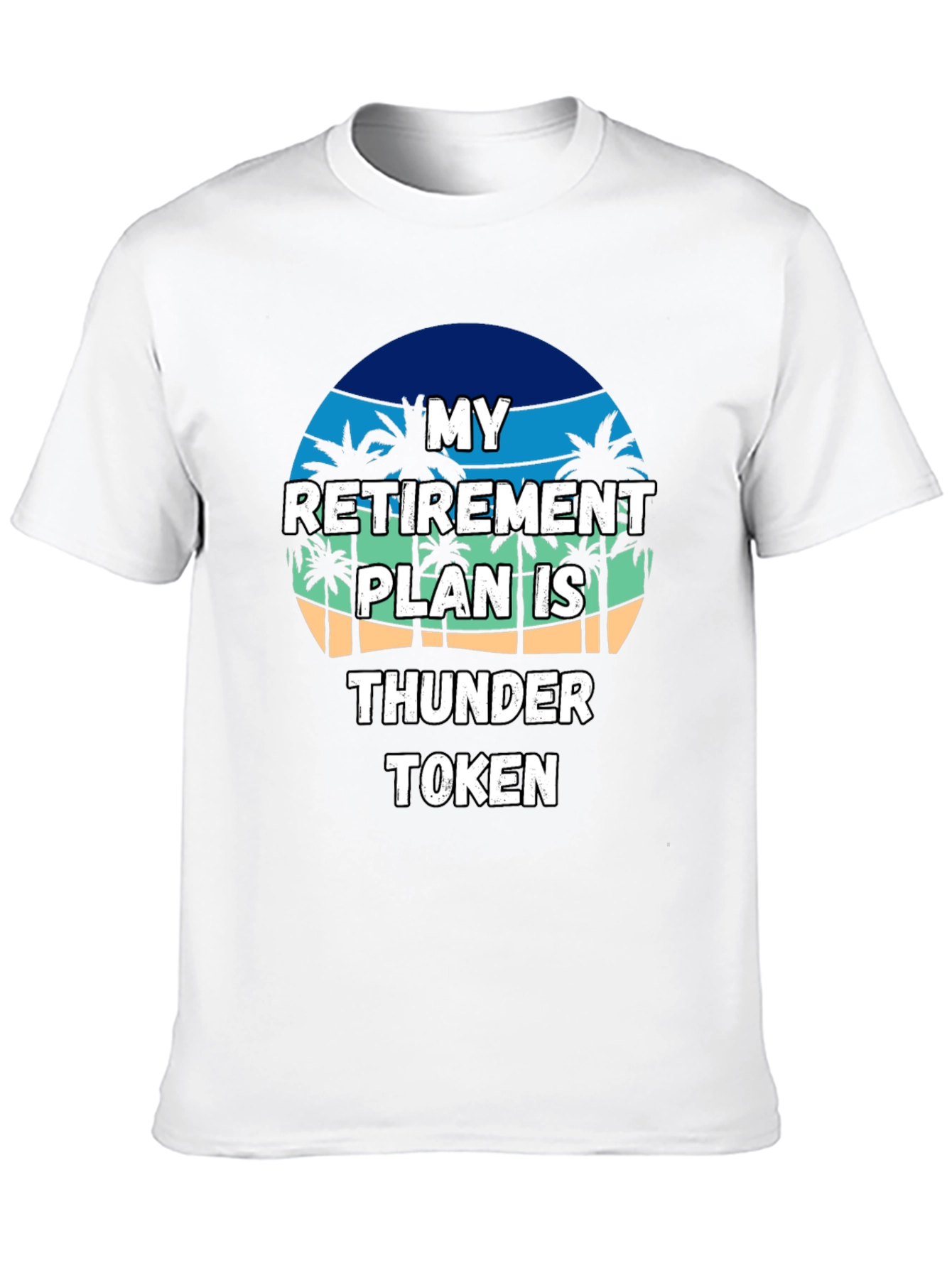 Retirement Plan Thunder Token Black T-Shirt