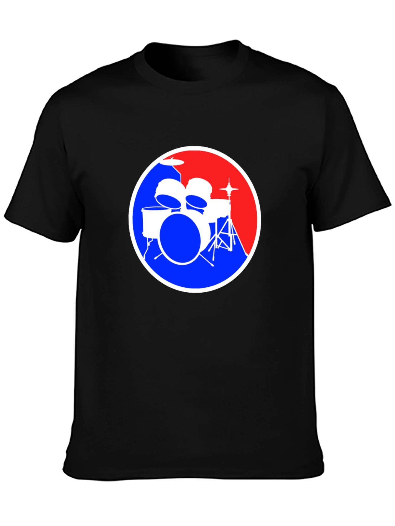 Drum Kit Graphic Tee - Music Lover Shirt