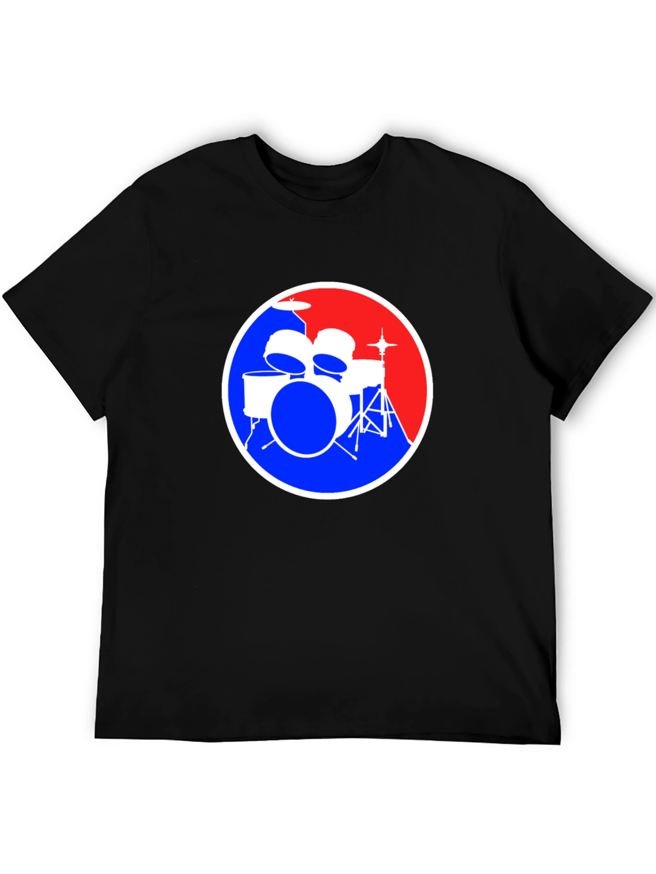 Drum Kit Graphic Tee - Music Lover Shirt