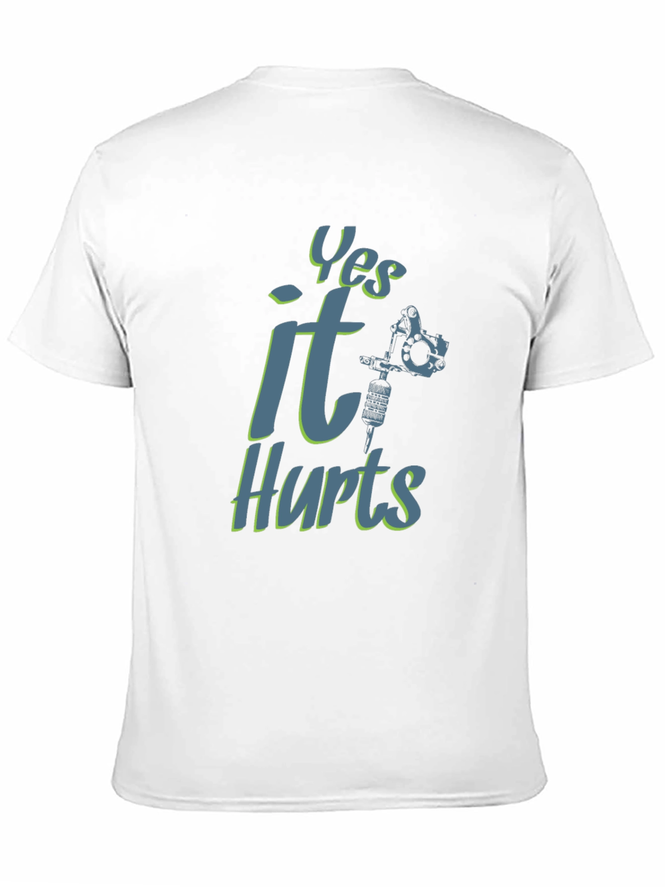 Yes It Hurts Tattoo T-Shirt - Black