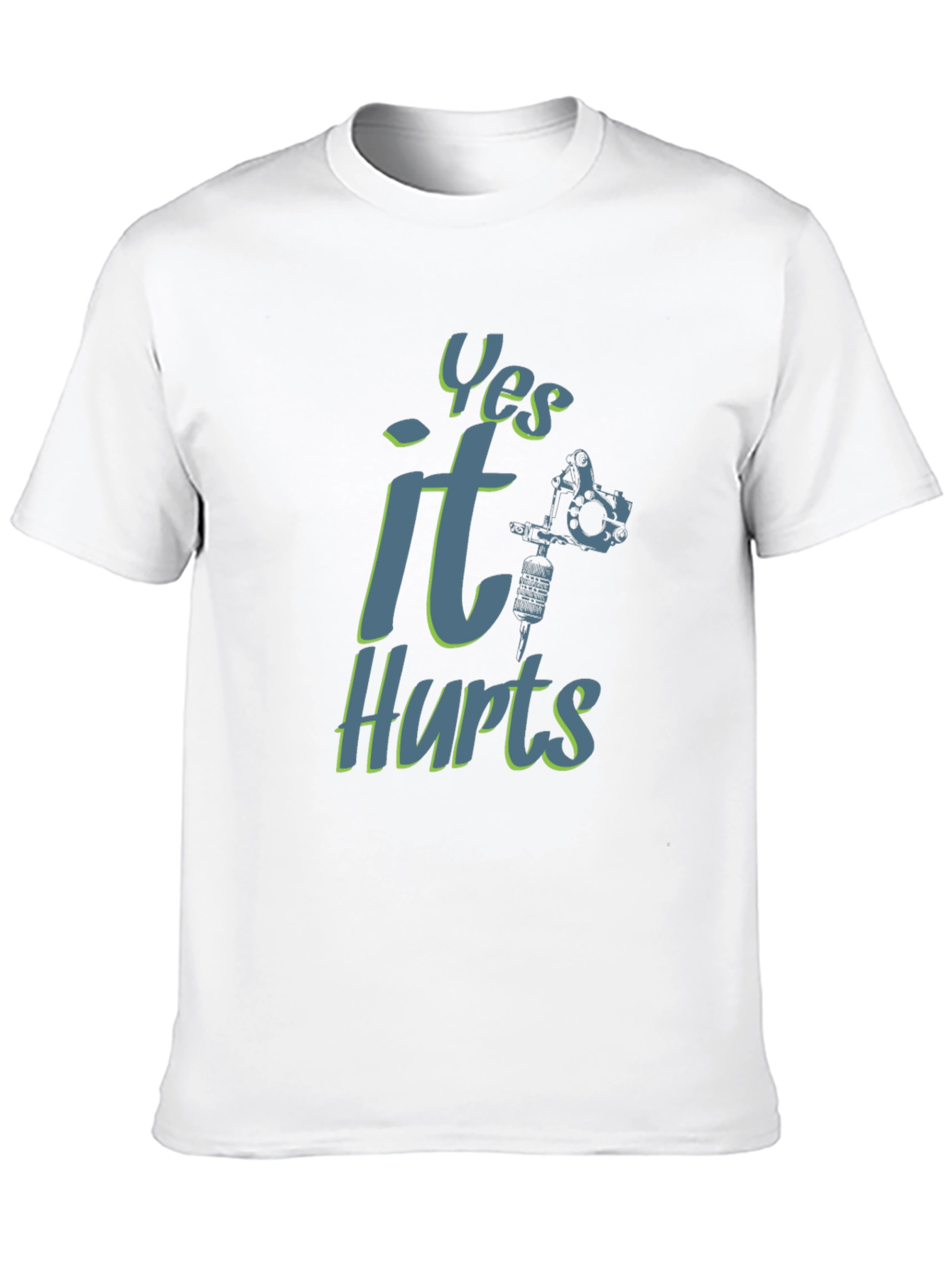 Yes It Hurts Tattoo T-Shirt - Black