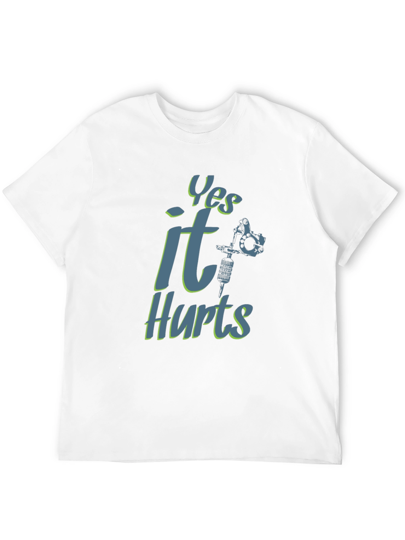 Yes It Hurts Tattoo T-Shirt - Black