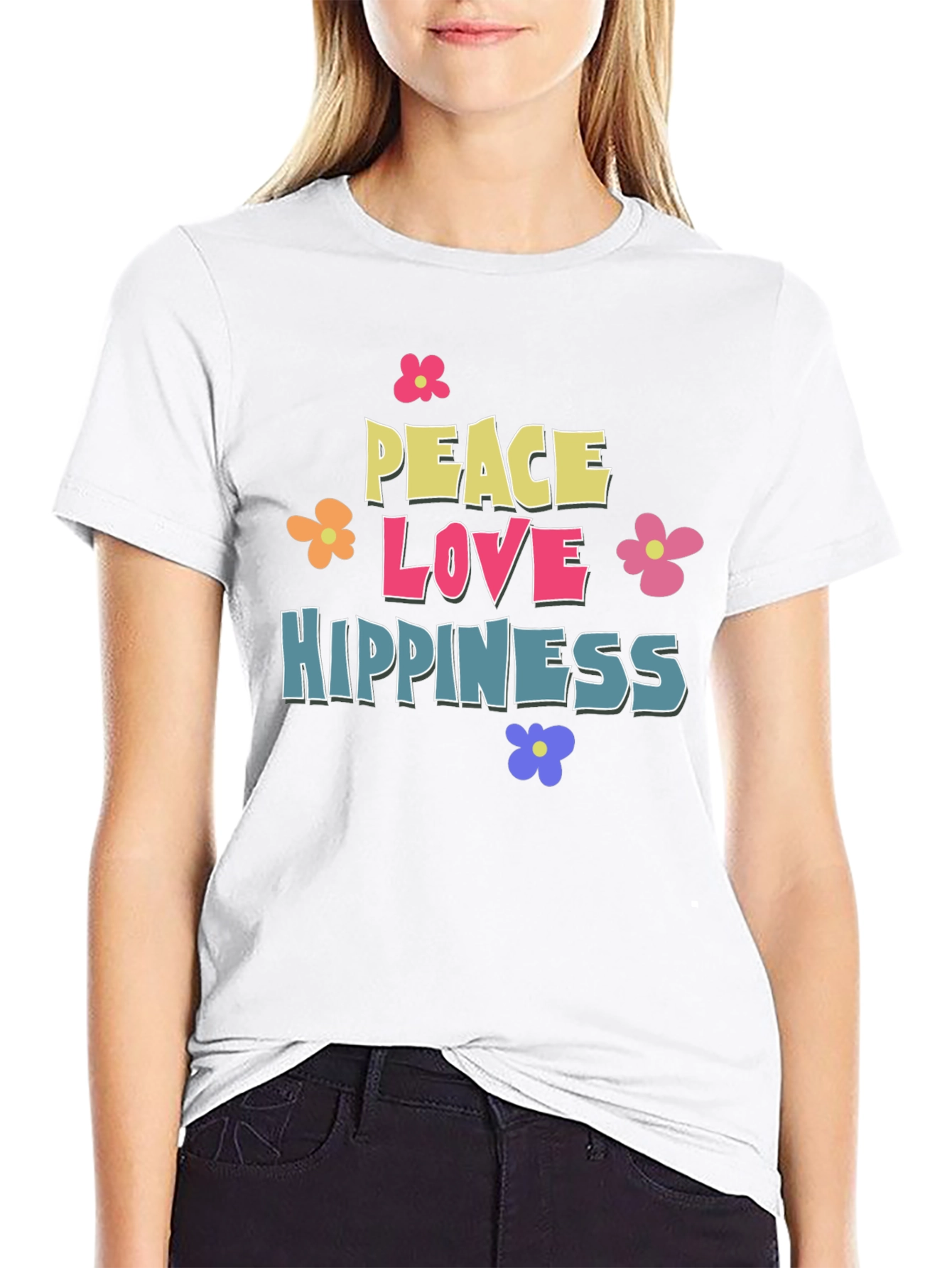 Peace Love Hippieness Graphic T-Shirt