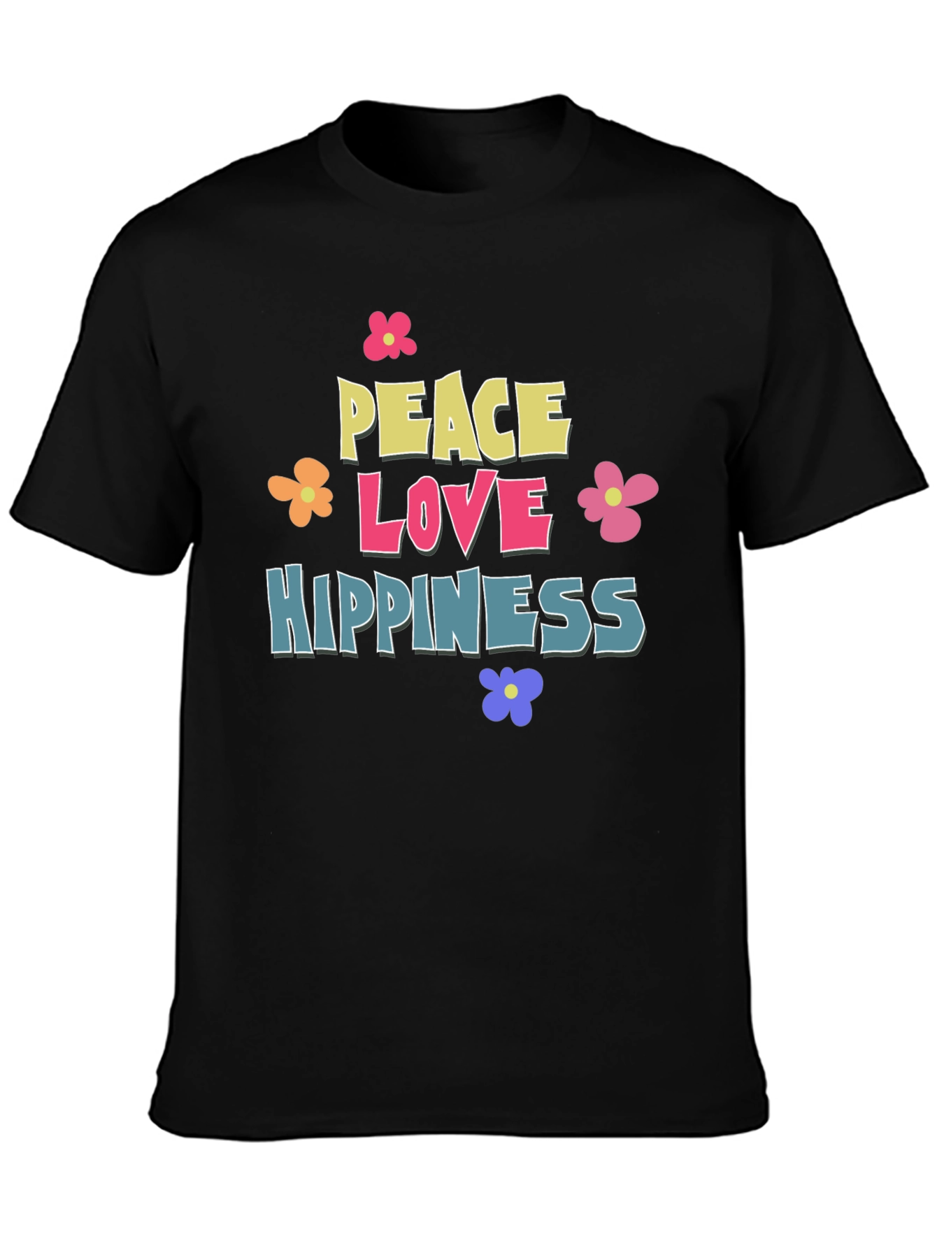 Peace Love Hippieness Graphic T-Shirt