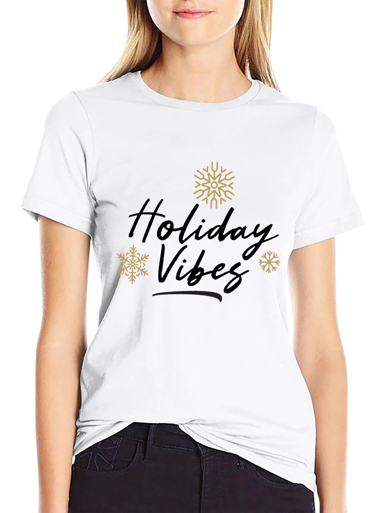 Holiday Vibes Graphic Tee - Festive Season Apparel