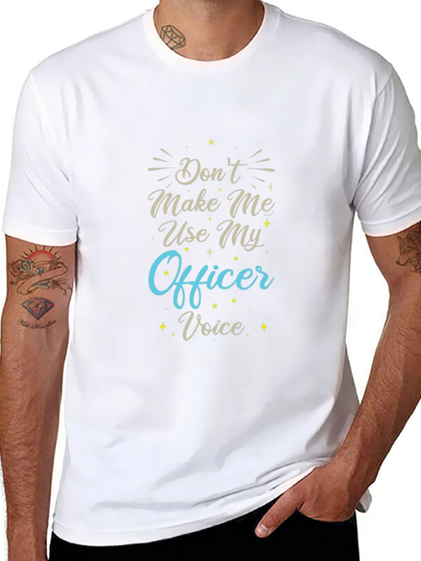 Funny Officer Voice T-Shirt - Police Gift