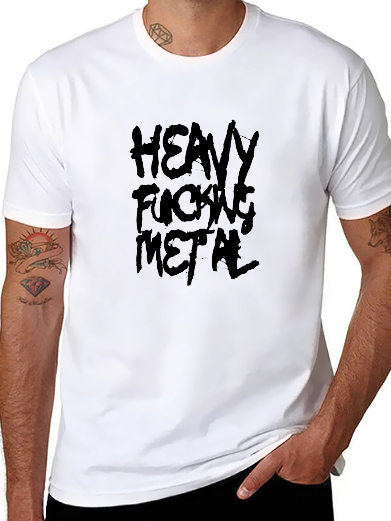 Heavy Fucking Metal T-Shirt - Bold Graphic Tee