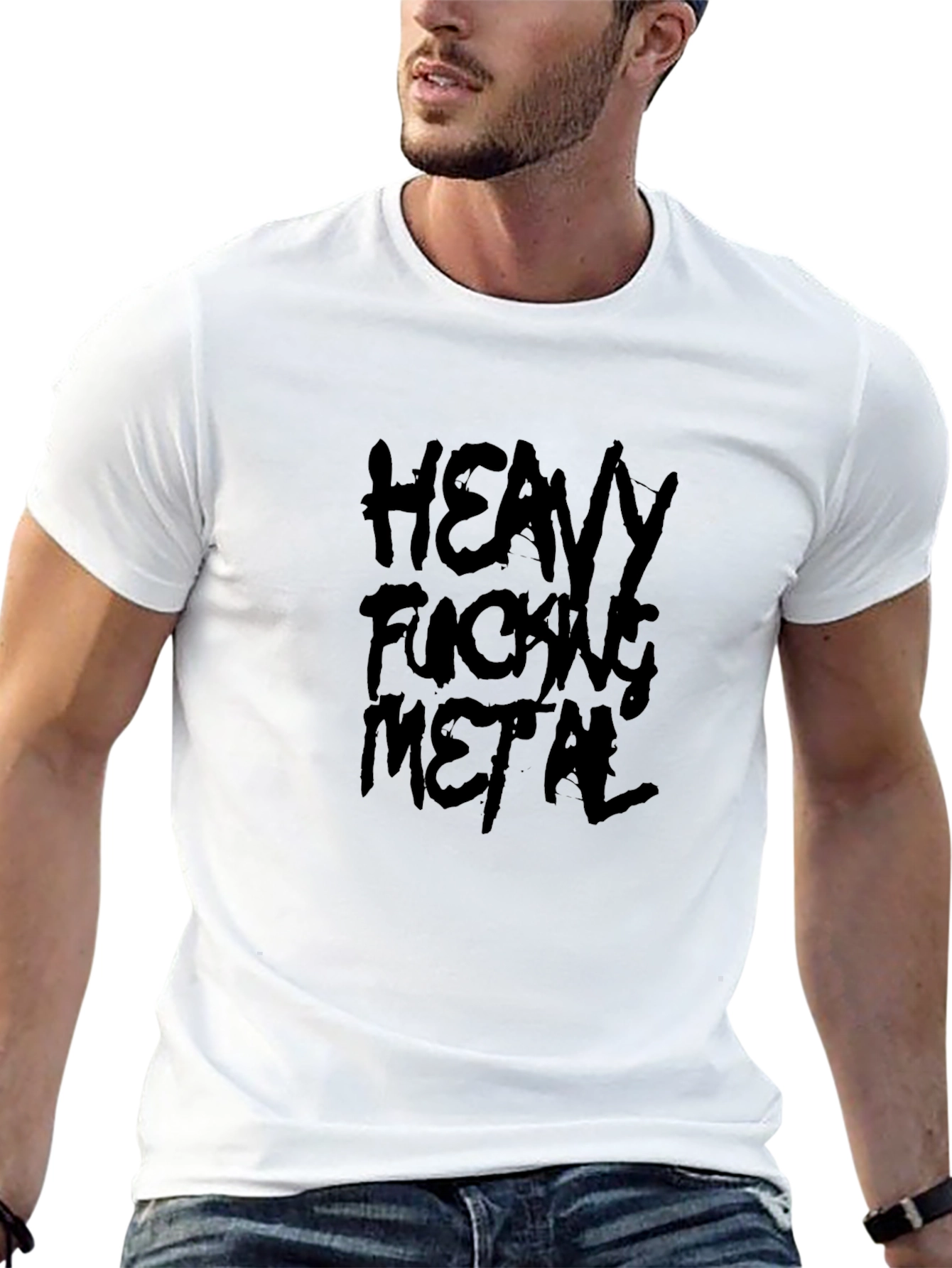 Heavy Fucking Metal T-Shirt - Bold Graphic Tee