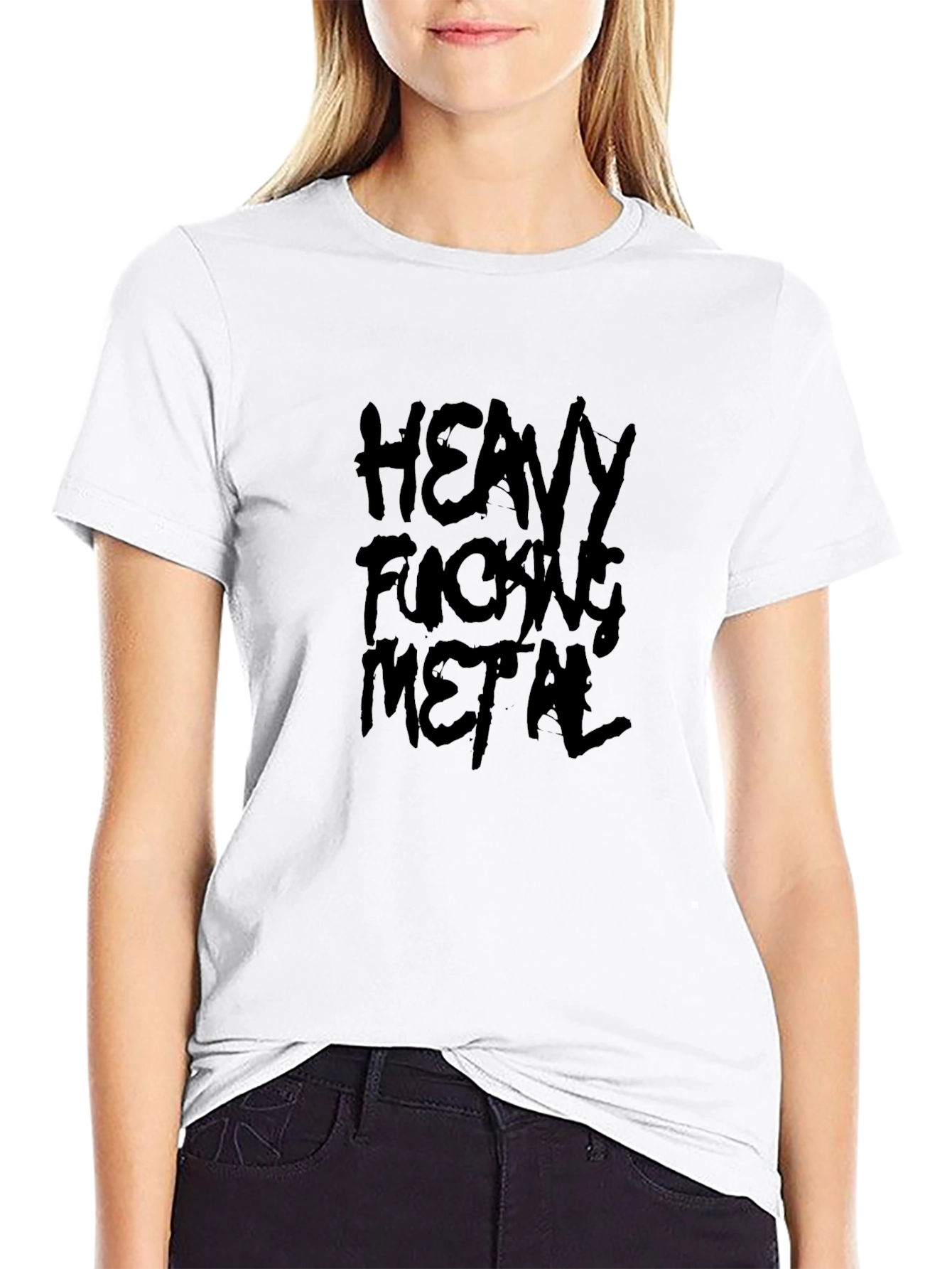 Heavy Fucking Metal T-Shirt - Bold Graphic Tee