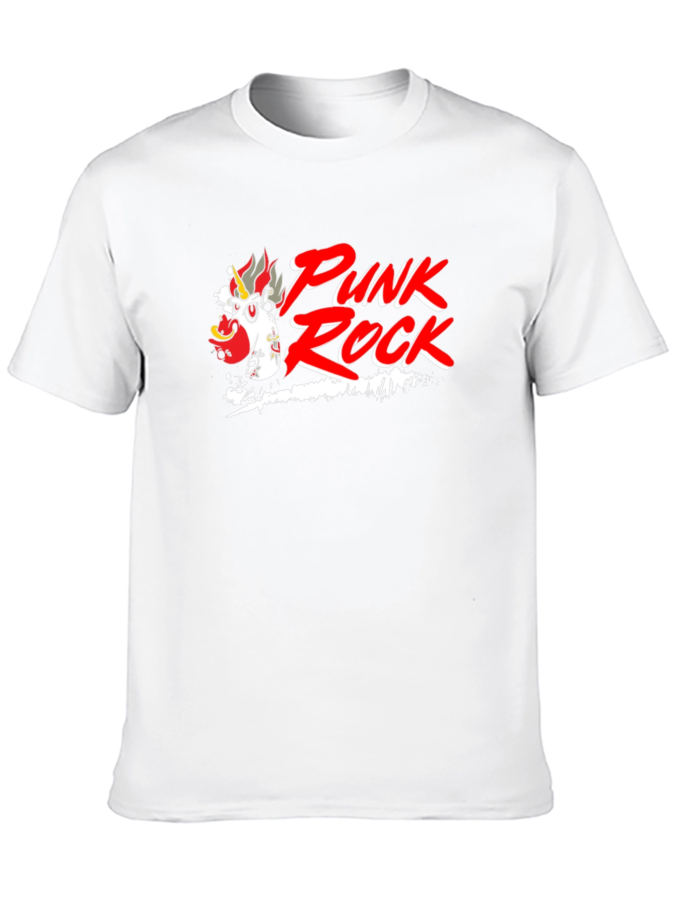 Punk Rock Unicorn Black Graphic Tee