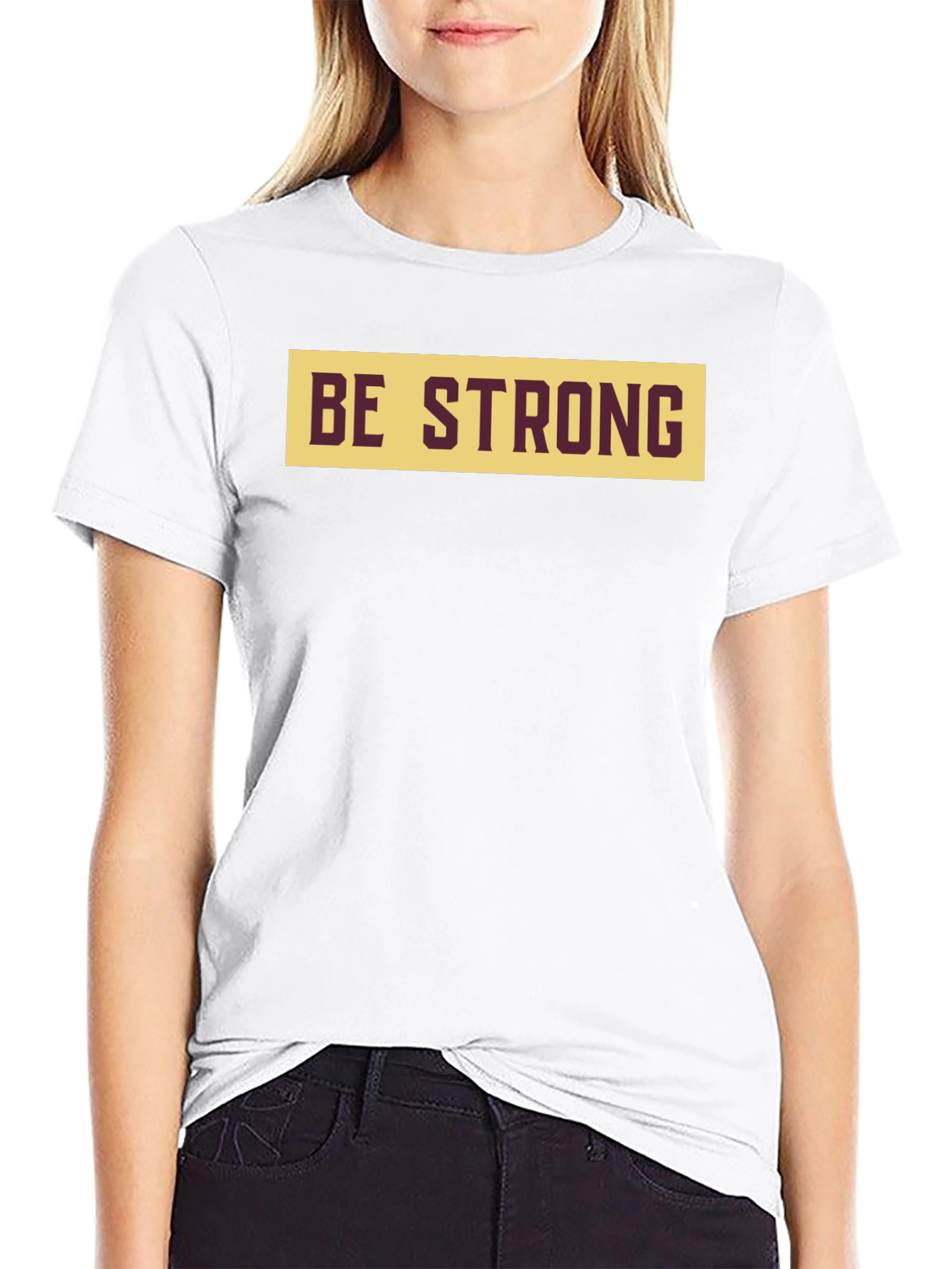 Be Strong Graphic Tee - Mens Black T-Shirt