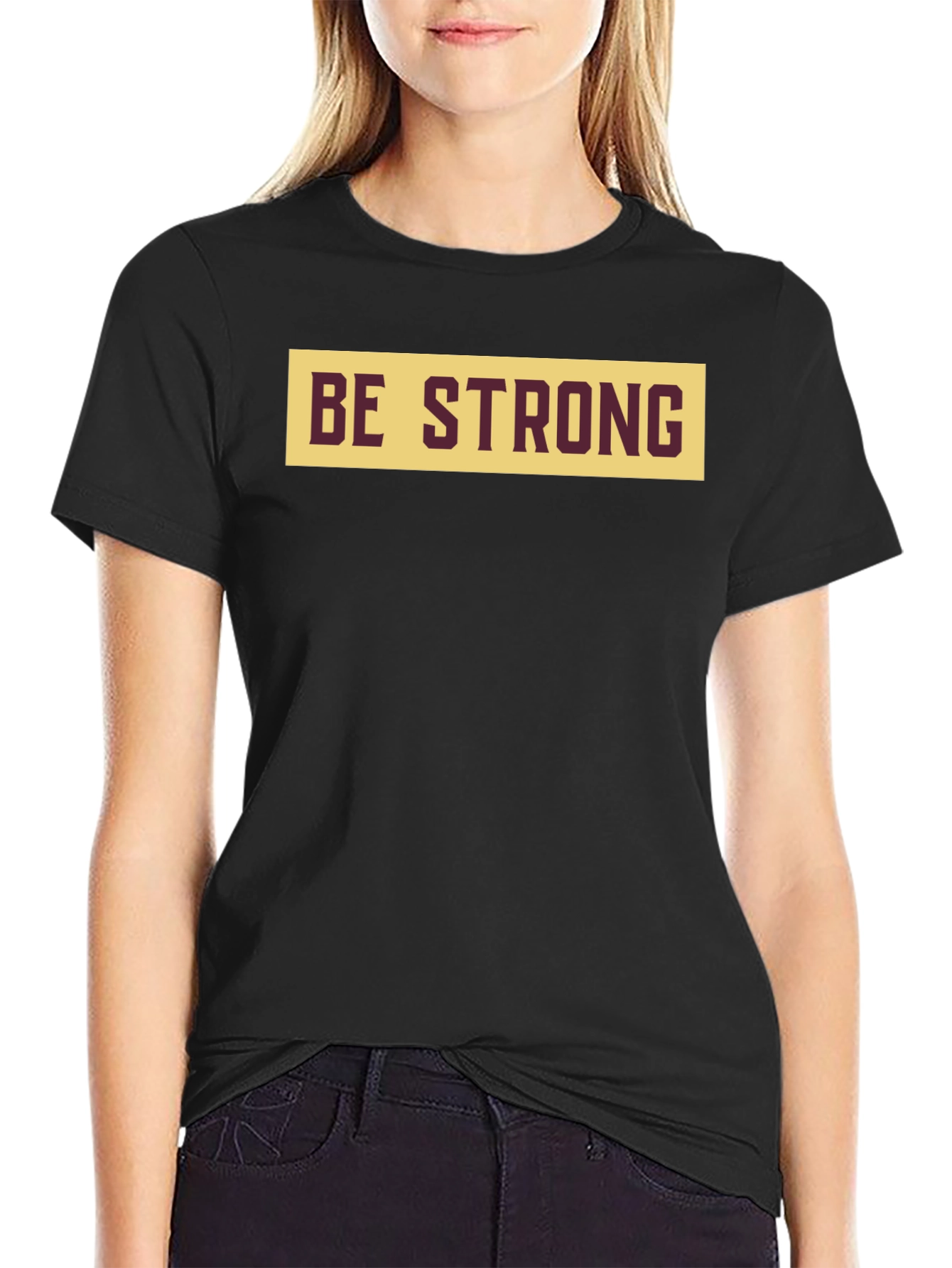 Be Strong Graphic Tee - Mens Black T-Shirt
