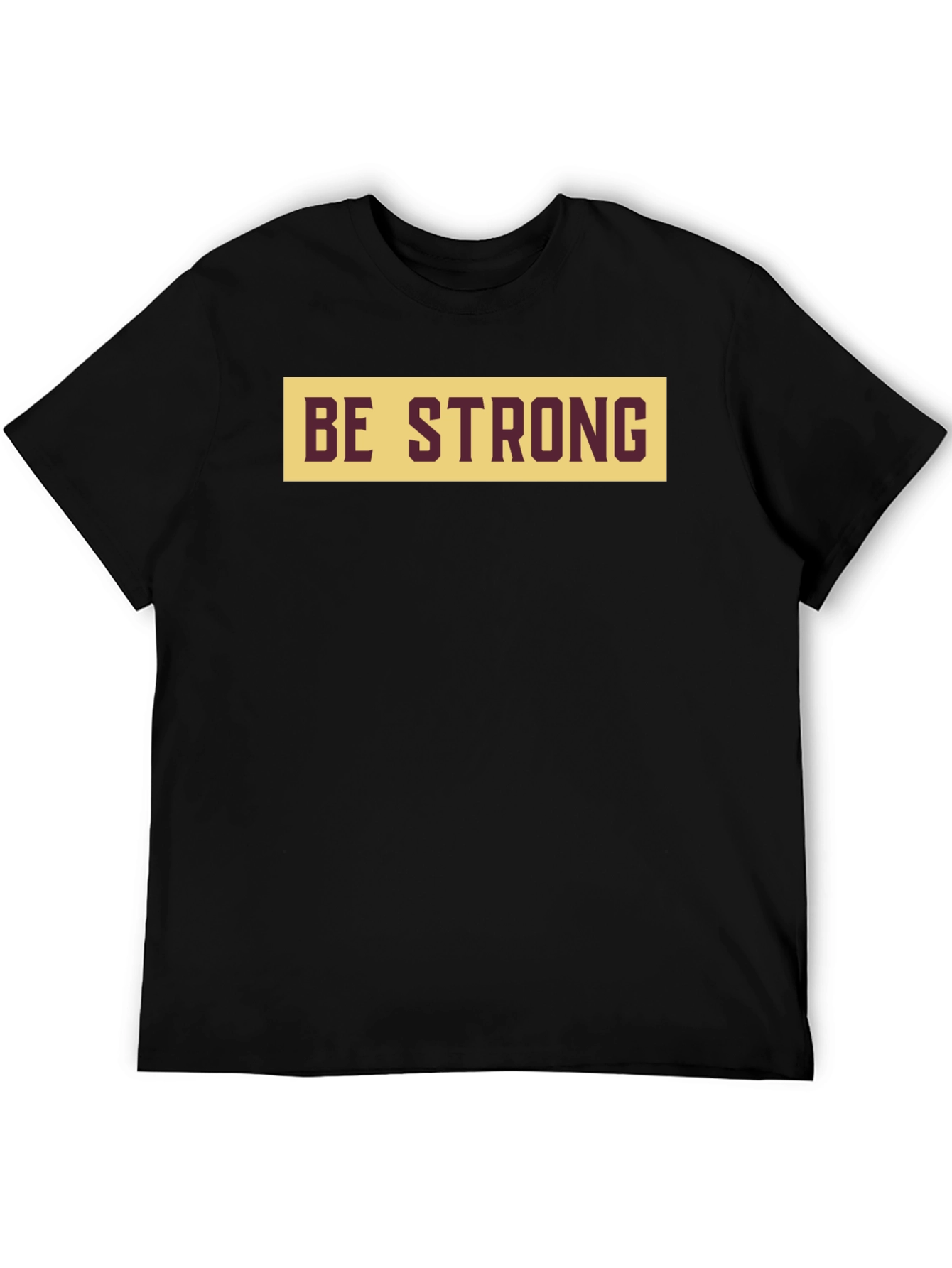 Be Strong Graphic Tee - Mens Black T-Shirt