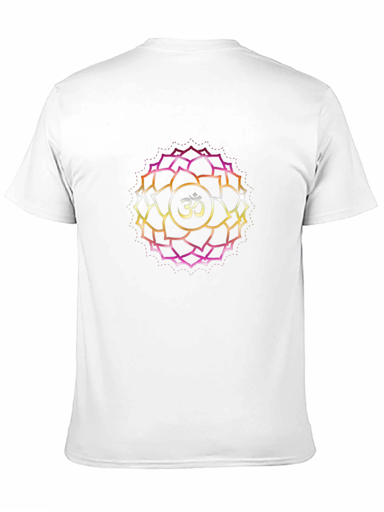 Om Lotus Mandala Graphic Tee - Black