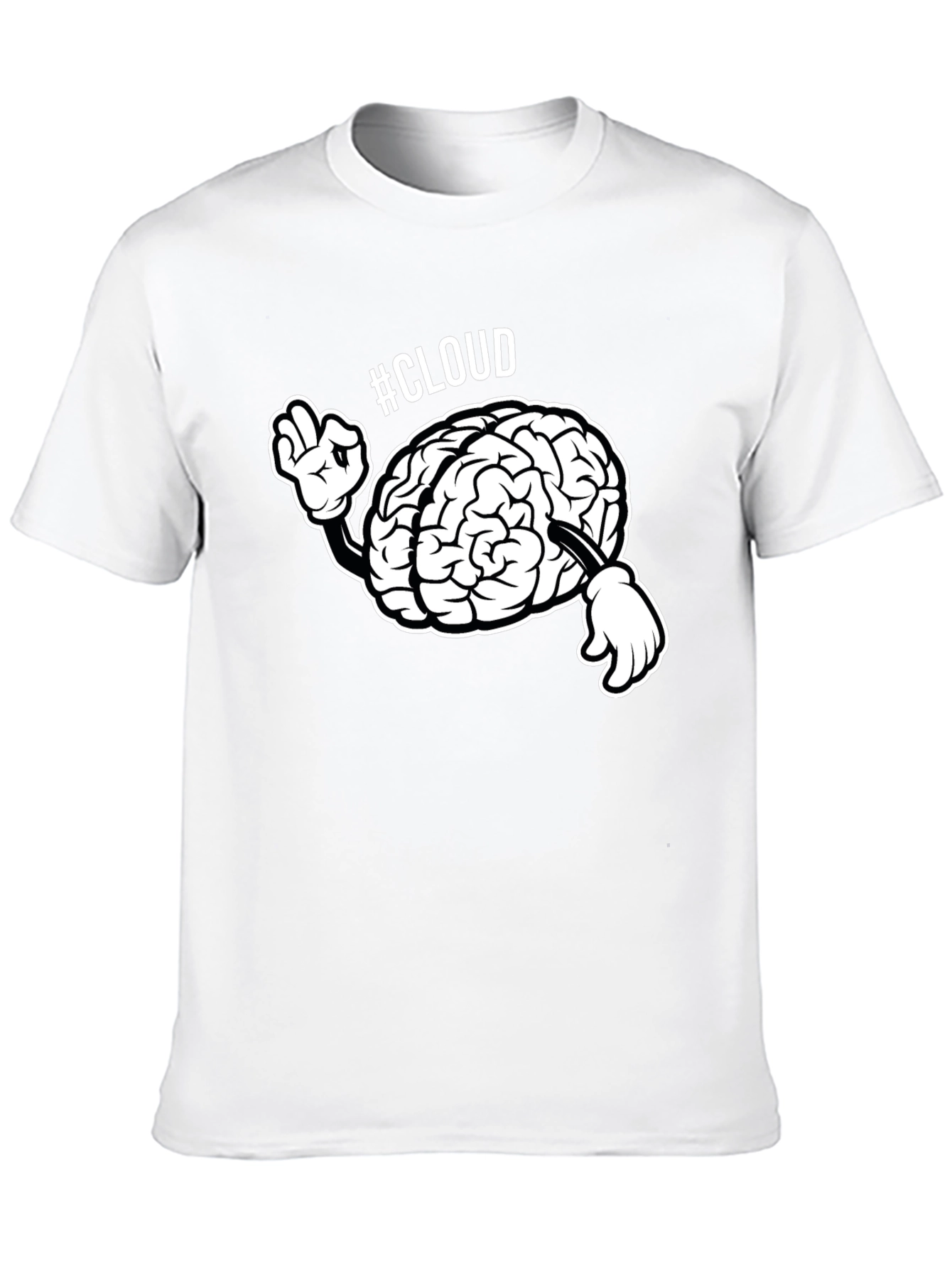 Cloud Brain T-Shirt - Smart Tech Humor Tee