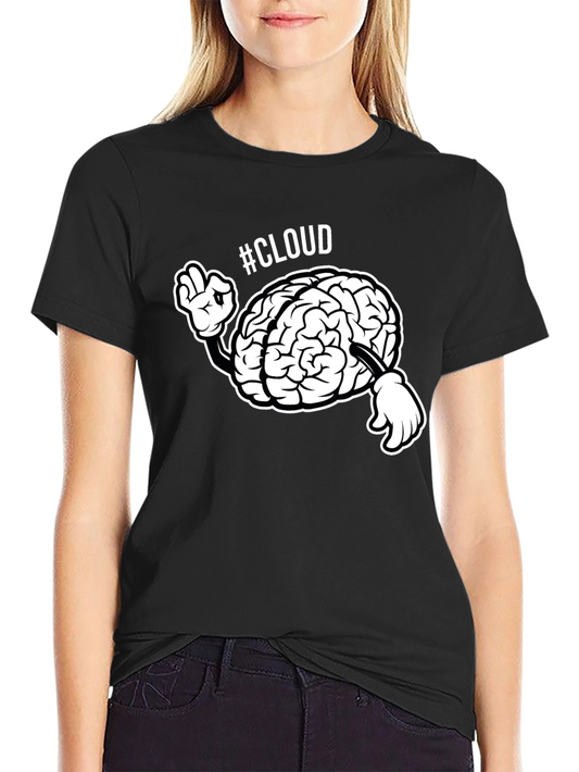 Cloud Brain T-Shirt - Smart Tech Humor Tee